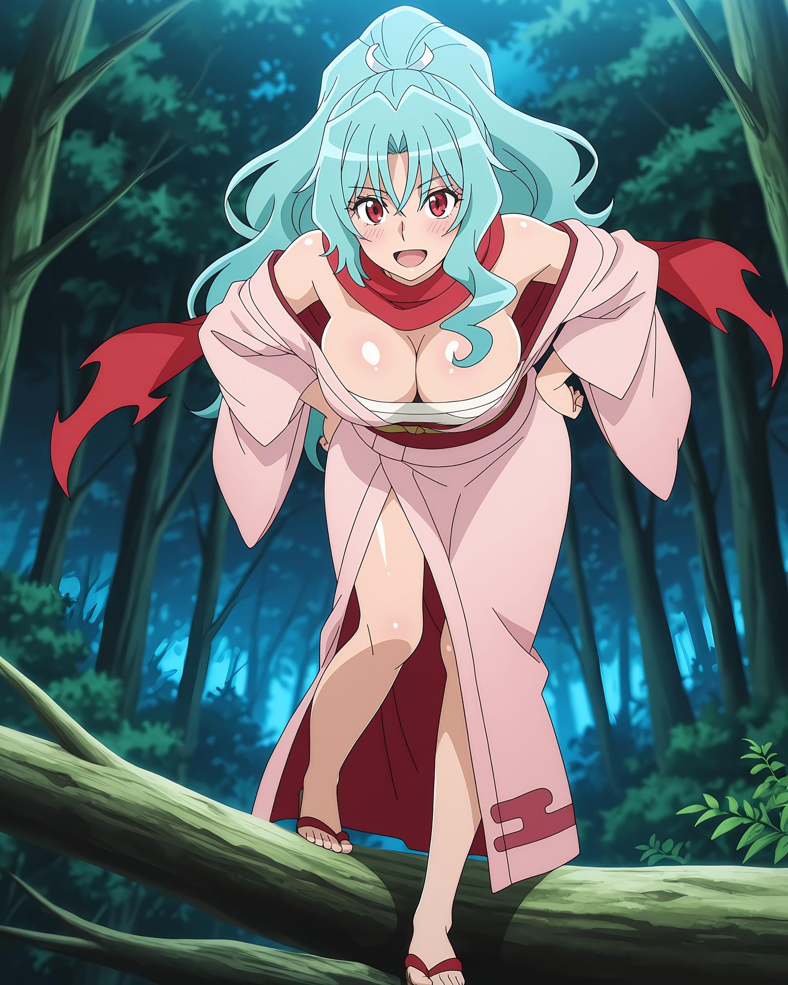 AI Generated Anime Girl - 月光下的异世界之旅 巴 Vol.1：紧身衣私房露穴 246P