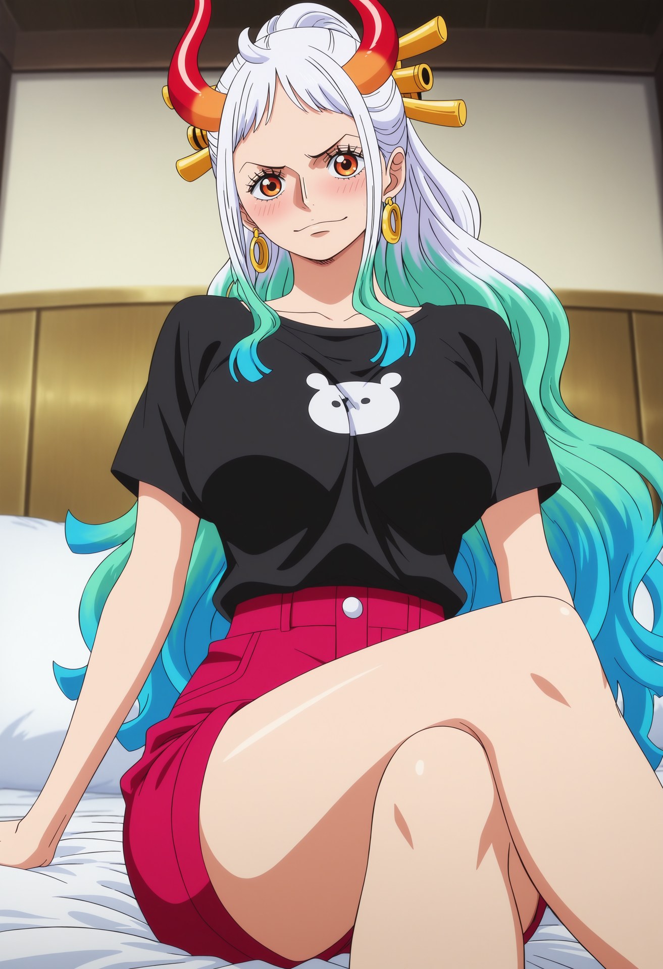 AI Generated Anime Girl - 海贼王 大和：ชุดว่ายน้ำ บิกินี ห้องน้ำ และ露穴 95P