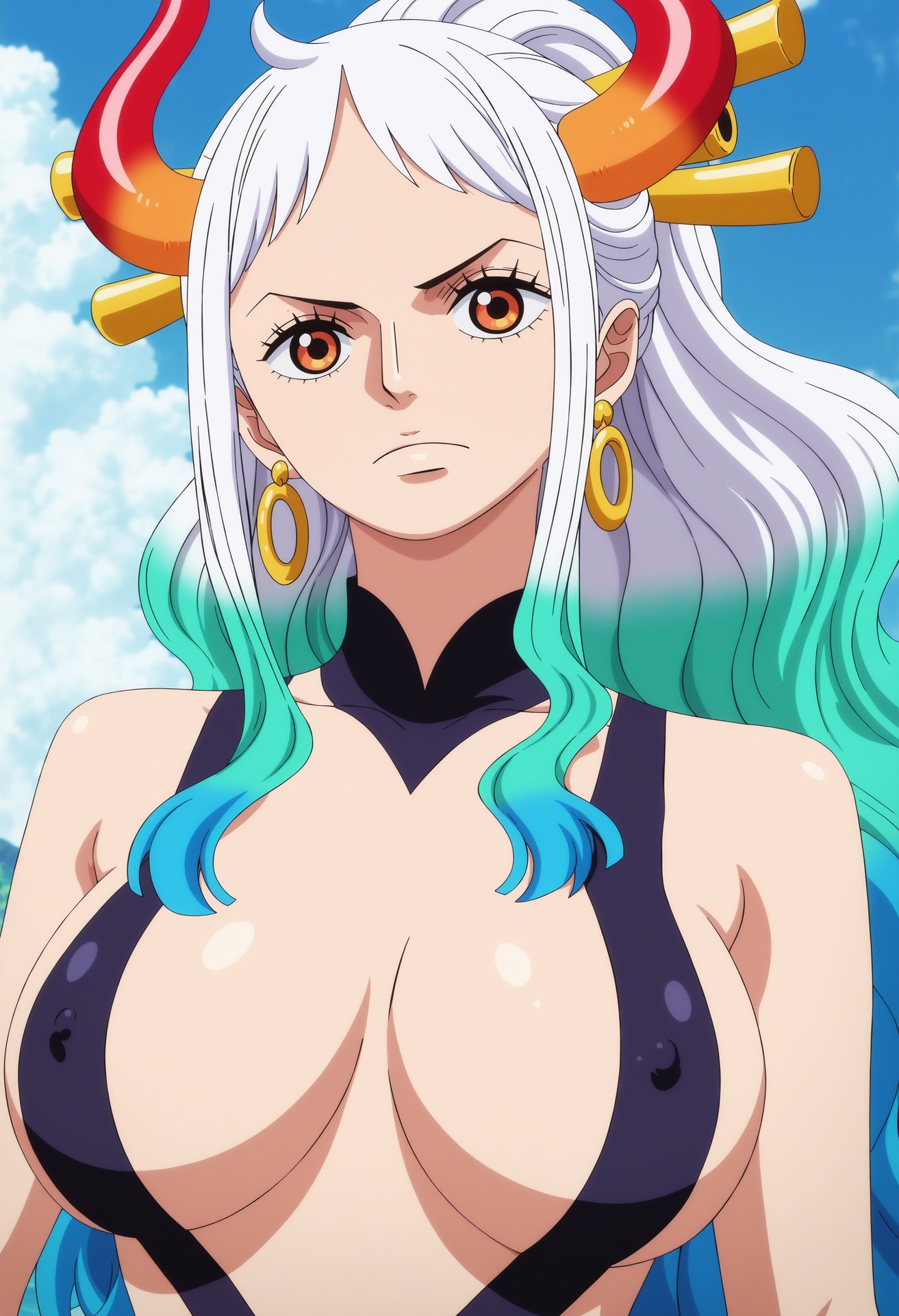 AI Generated Anime Girl - 海贼王 大和：ชุดว่ายน้ำ บิกินี ห้องน้ำ และ露穴 95P
