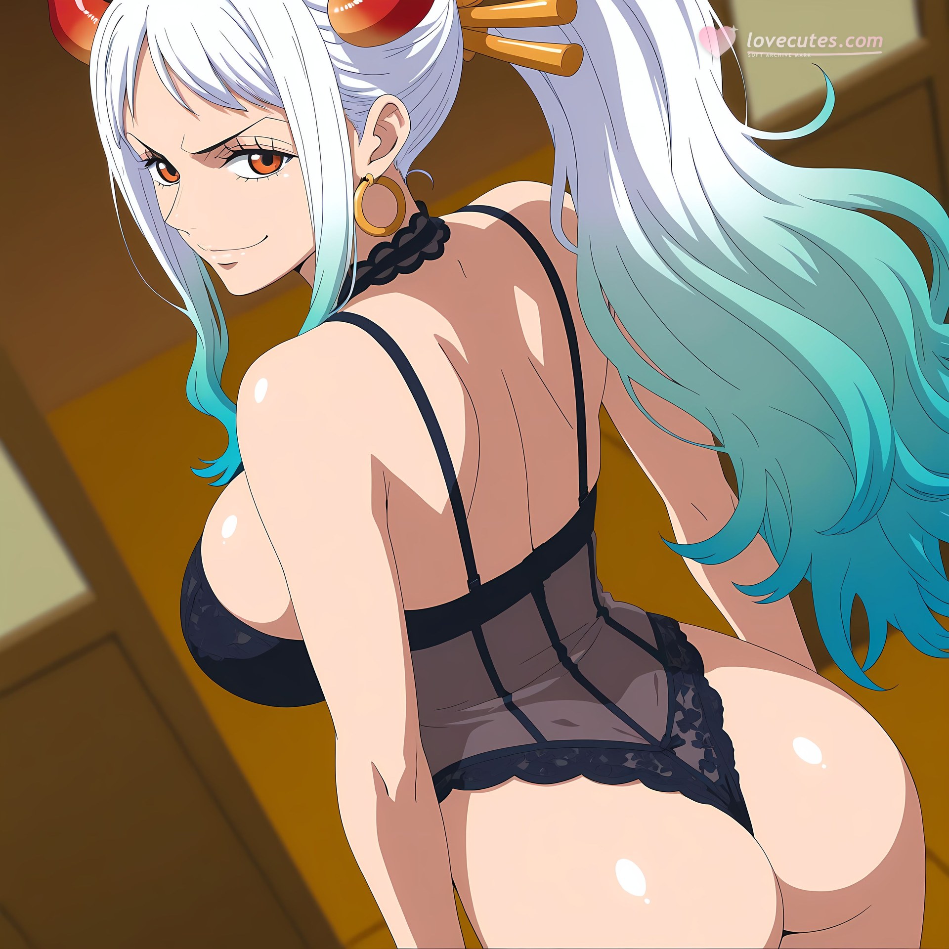 AI Generated Anime Girl - 海贼王 大和：紧身衣私房露穴 192P