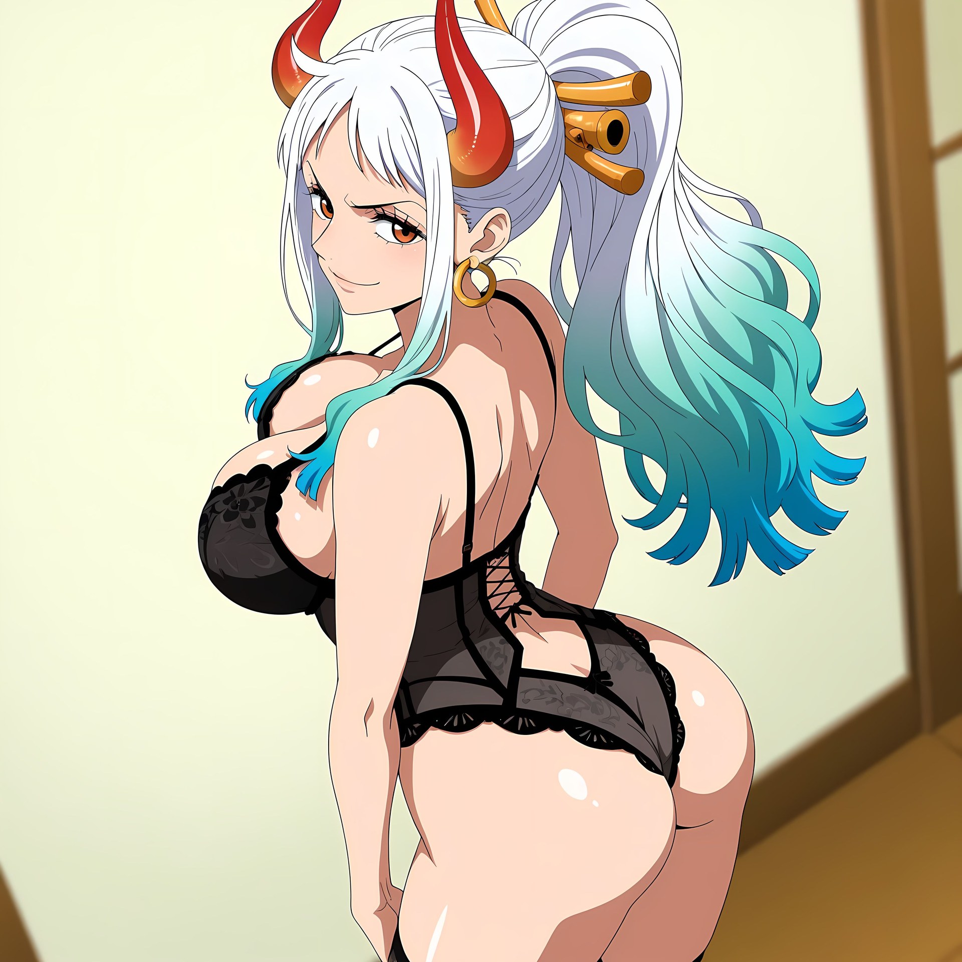 AI Generated Anime Girl - 海贼王 大和：紧身衣私房露穴 192P
