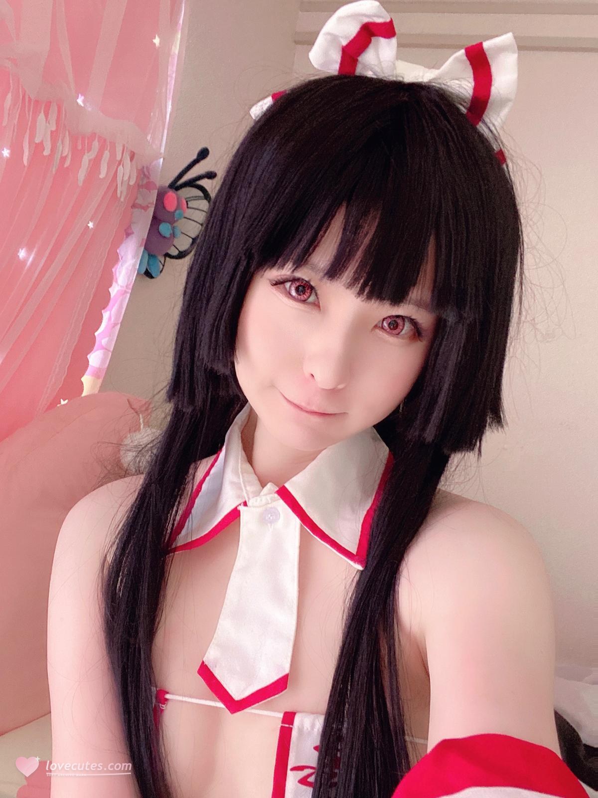 [私房] 习呆呆 - คอนเซ็ปต์มิโกะพันธนาการ: ชุดขาวโชว์หัวนม ถ่ายส่วนตัวเร้าอารมณ์ 55P