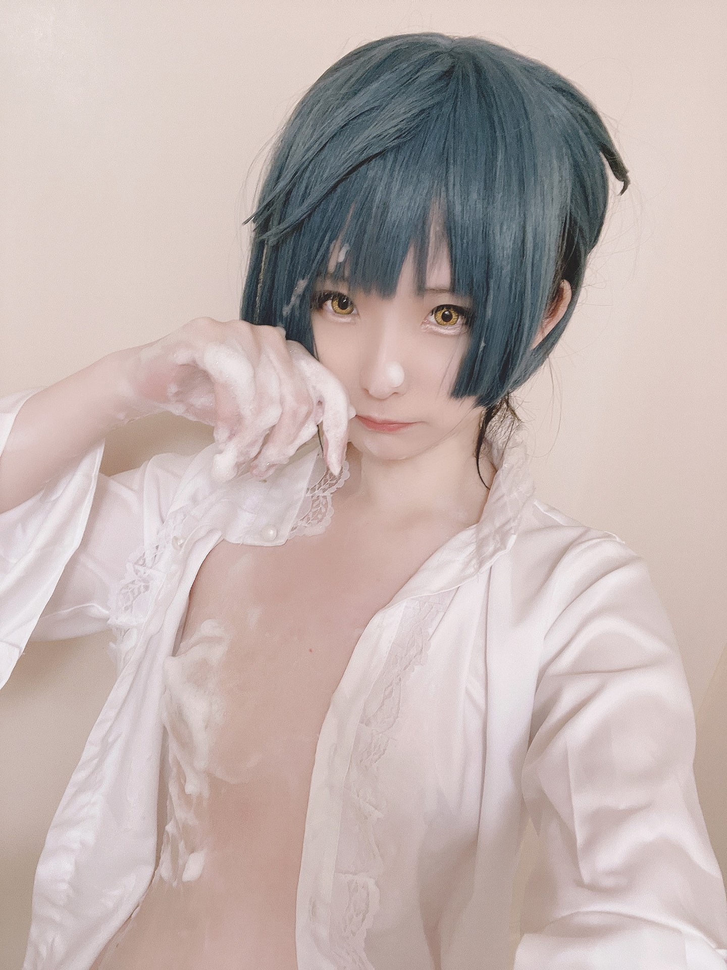 [cosplay] 习呆呆 - Xingqiu: ผมดำเปิดเผยจุดบอด เวอร์ชันยกใหญ่อย่างสมจริง 14P1V