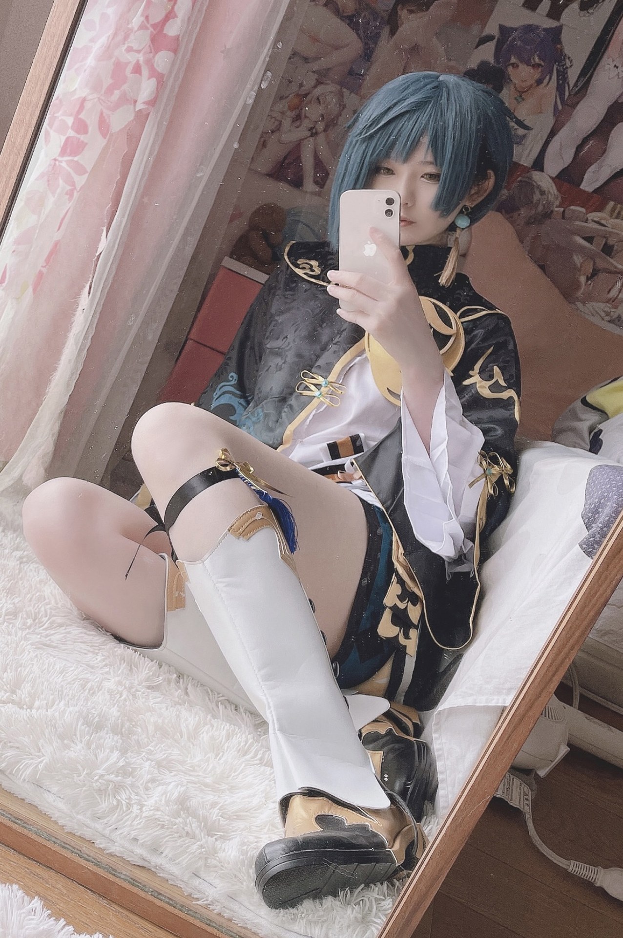 [cosplay] 习呆呆 - Xingqiu: ผมดำเปิดเผยจุดบอด เวอร์ชันยกใหญ่อย่างสมจริง 14P1V
