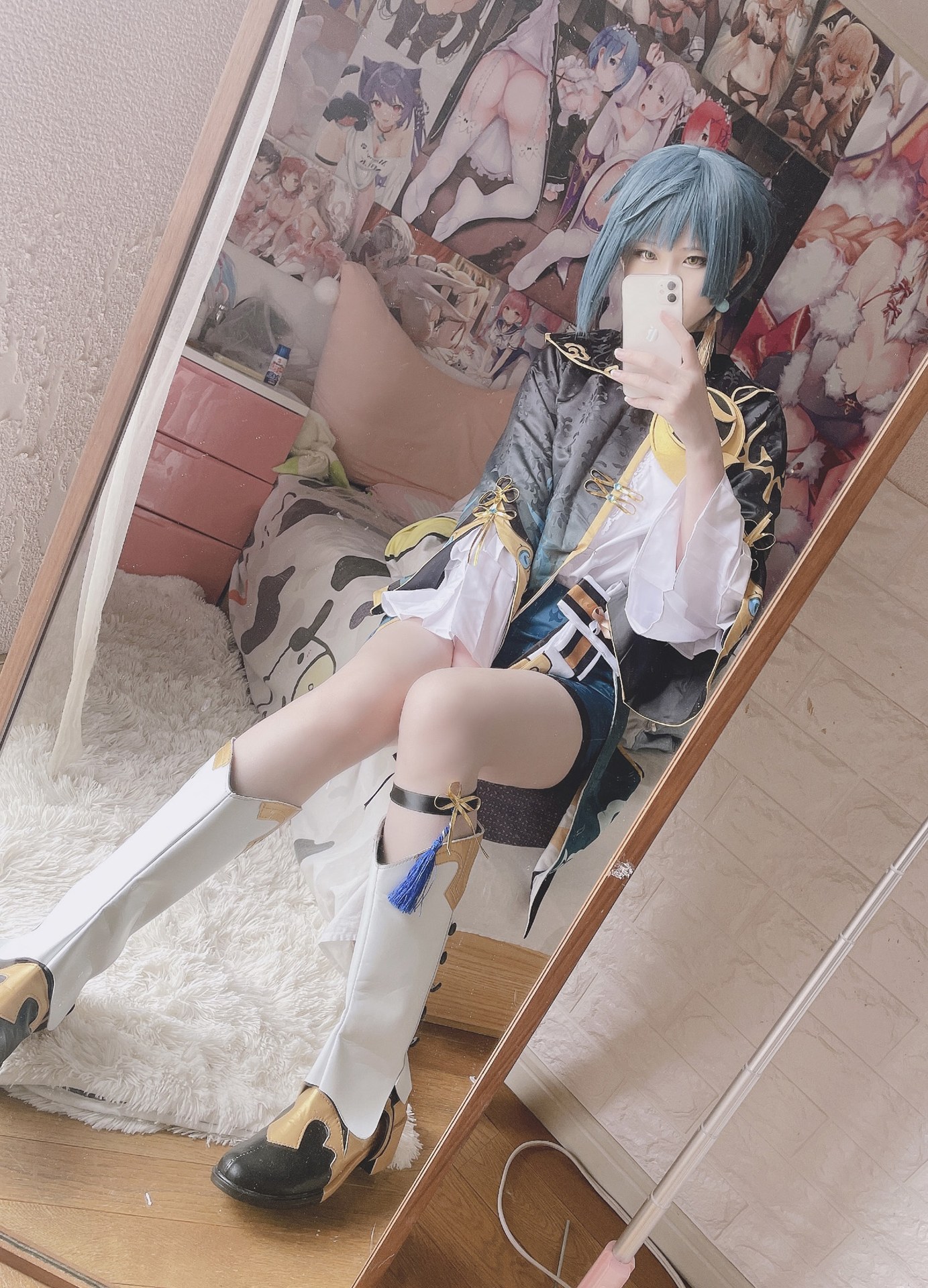 [cosplay] 习呆呆 - Xingqiu: ผมดำเปิดเผยจุดบอด เวอร์ชันยกใหญ่อย่างสมจริง 14P1V