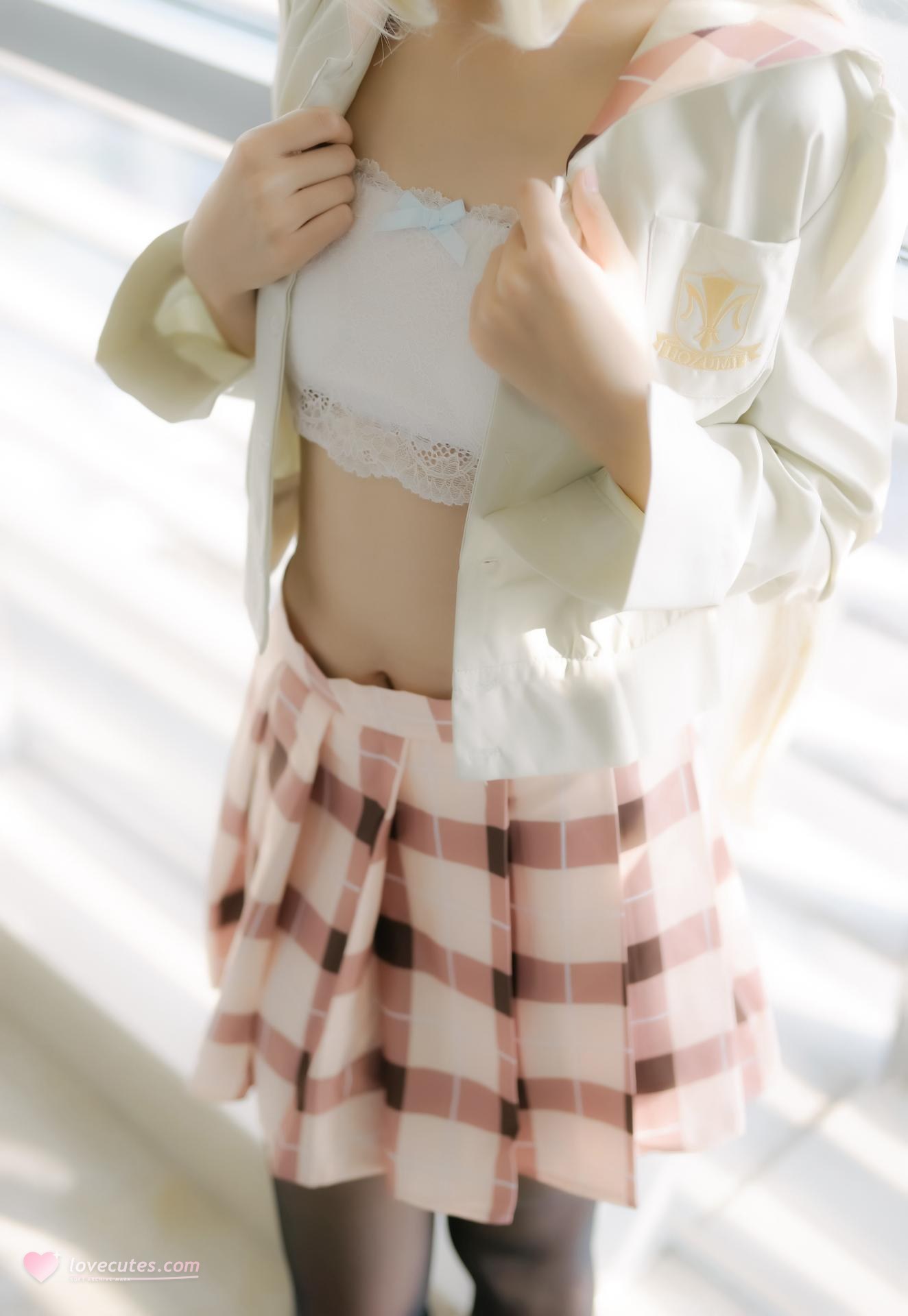 [cosplay] 少女映画 - 春日野穹 校服：大尺度角色還原 100P