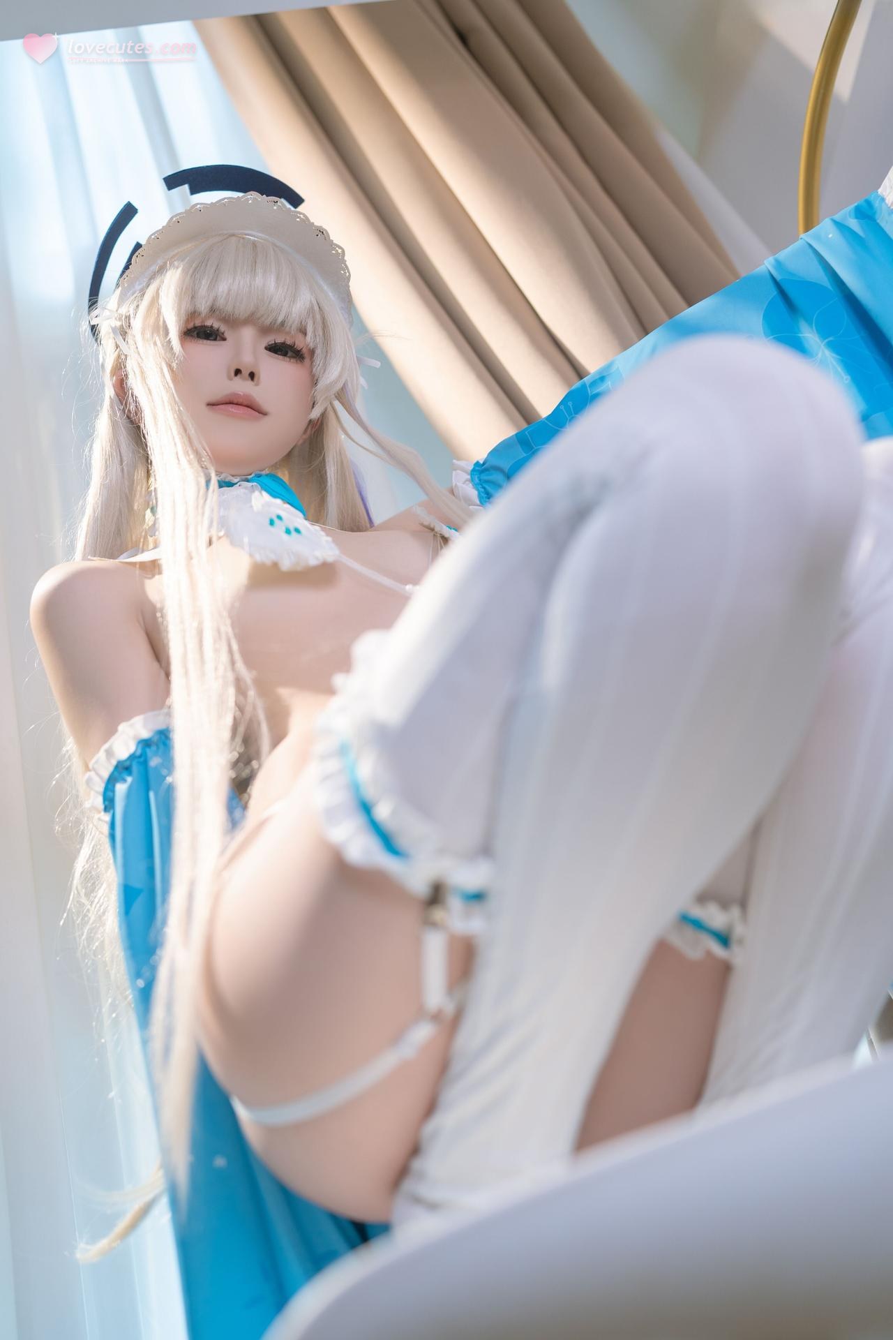 [cosplay] Quan冉有点饿 - 飞鸟马时和服浴衣：白丝高衩翘臀大尺度还原 69P