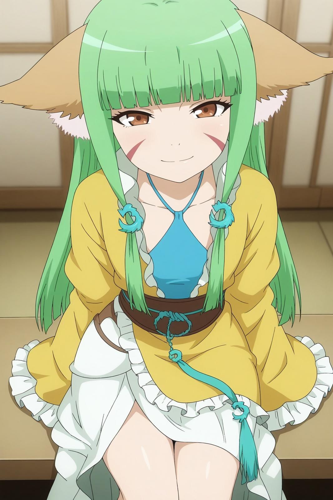 AI Generated Anime Girl - Tushan Rongrong: Long Hair, Exposed Genitals 164P