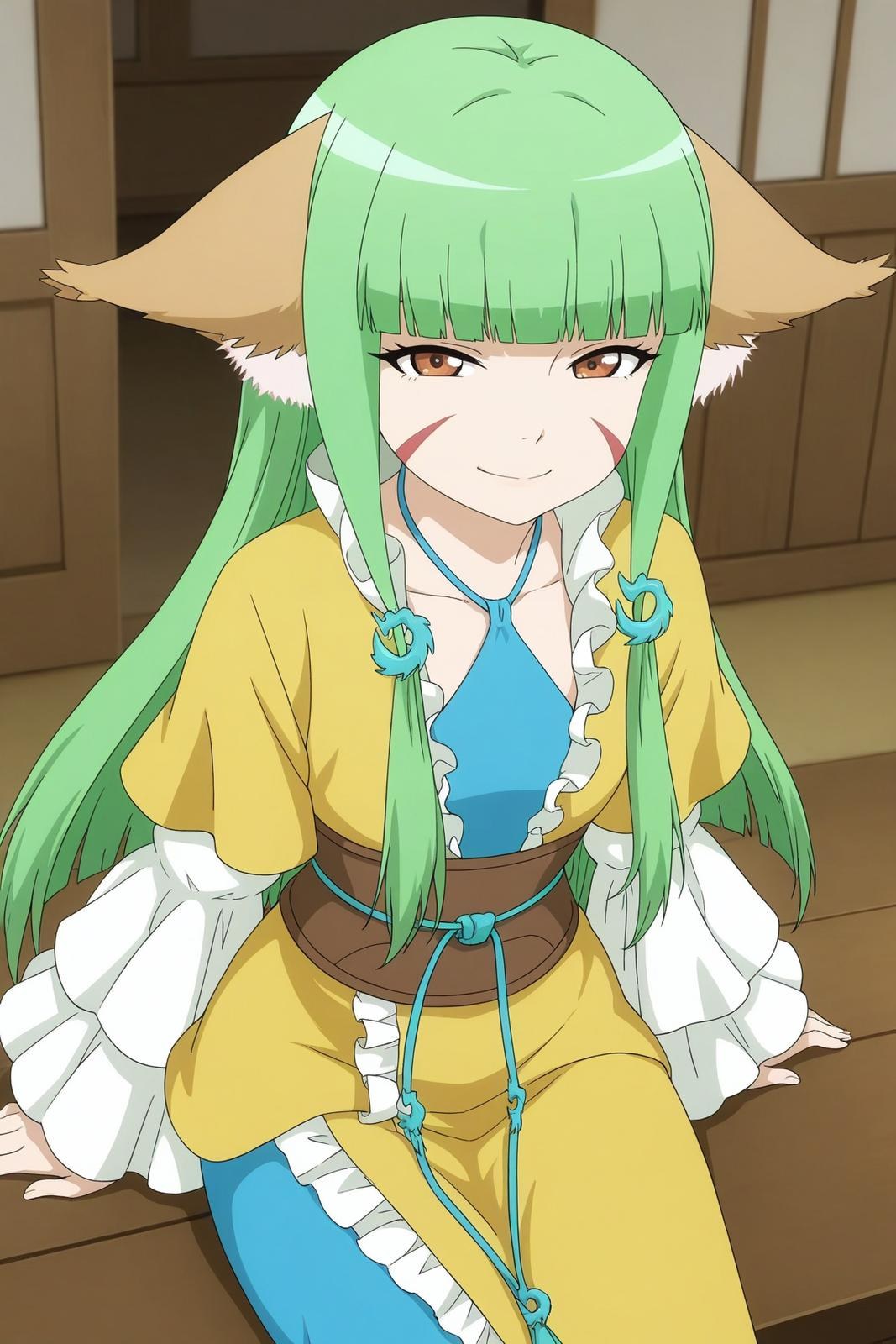 AI Generated Anime Girl - Tushan Rongrong: Long Hair, Exposed Genitals 164P