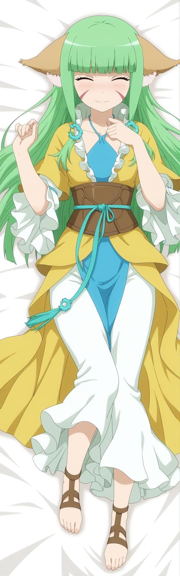 AI Generated Anime Girl - 涂山容容：长发露穴 164P