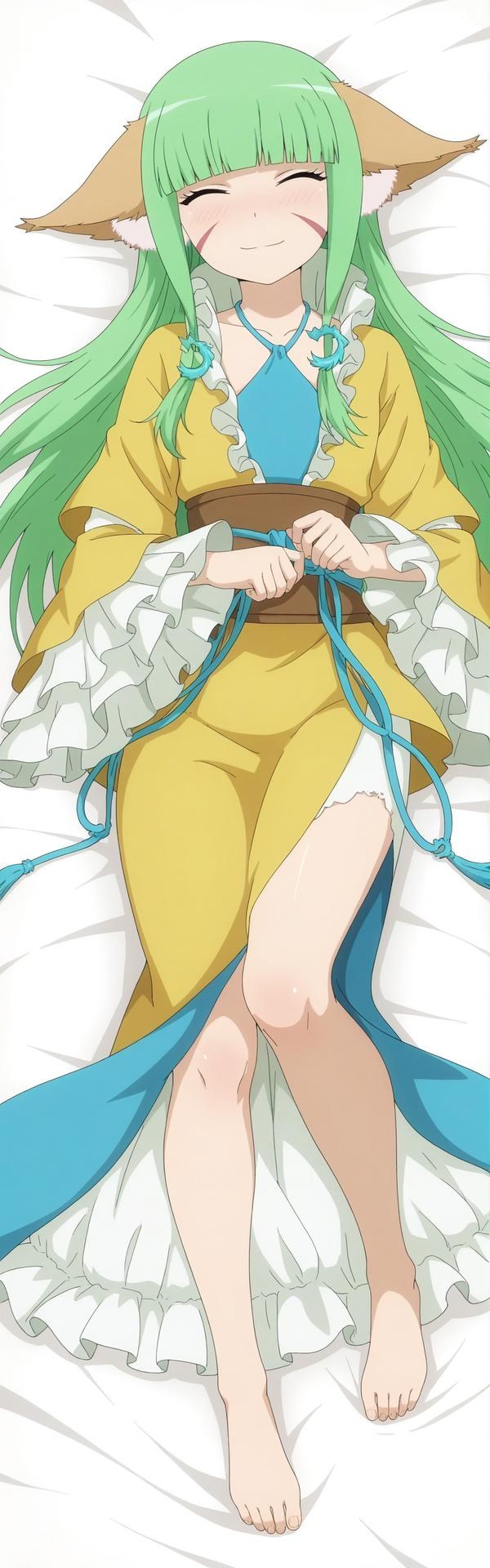AI Generated Anime Girl - 涂山容容：长发露穴 164P