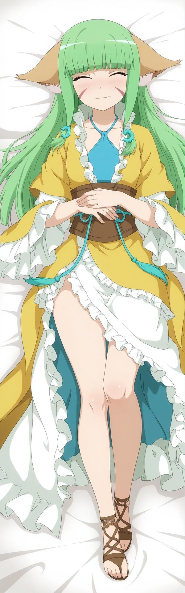 AI Generated Anime Girl - 涂山容容：长发露穴 164P