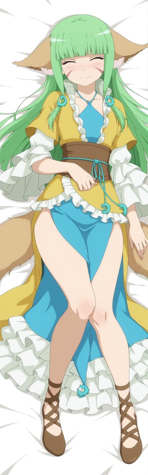 AI Generated Anime Girl - 涂山容容：长发露穴 164P