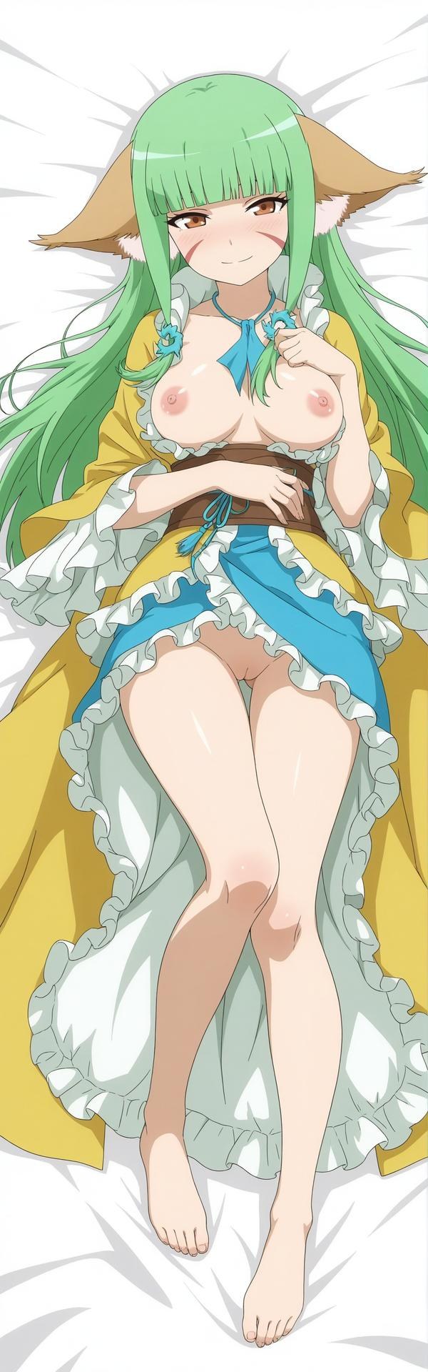 AI Generated Anime Girl - 涂山容容：长发露穴 164P