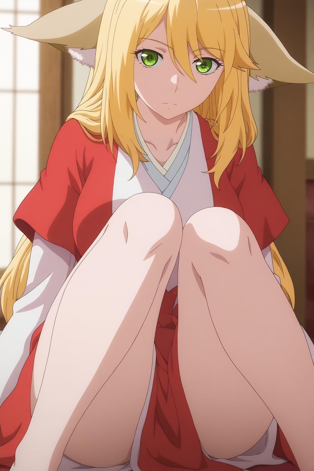 AI Generated Anime Girl - 涂山红红：ชุดชั้นในลูกไม้露穴 151P
