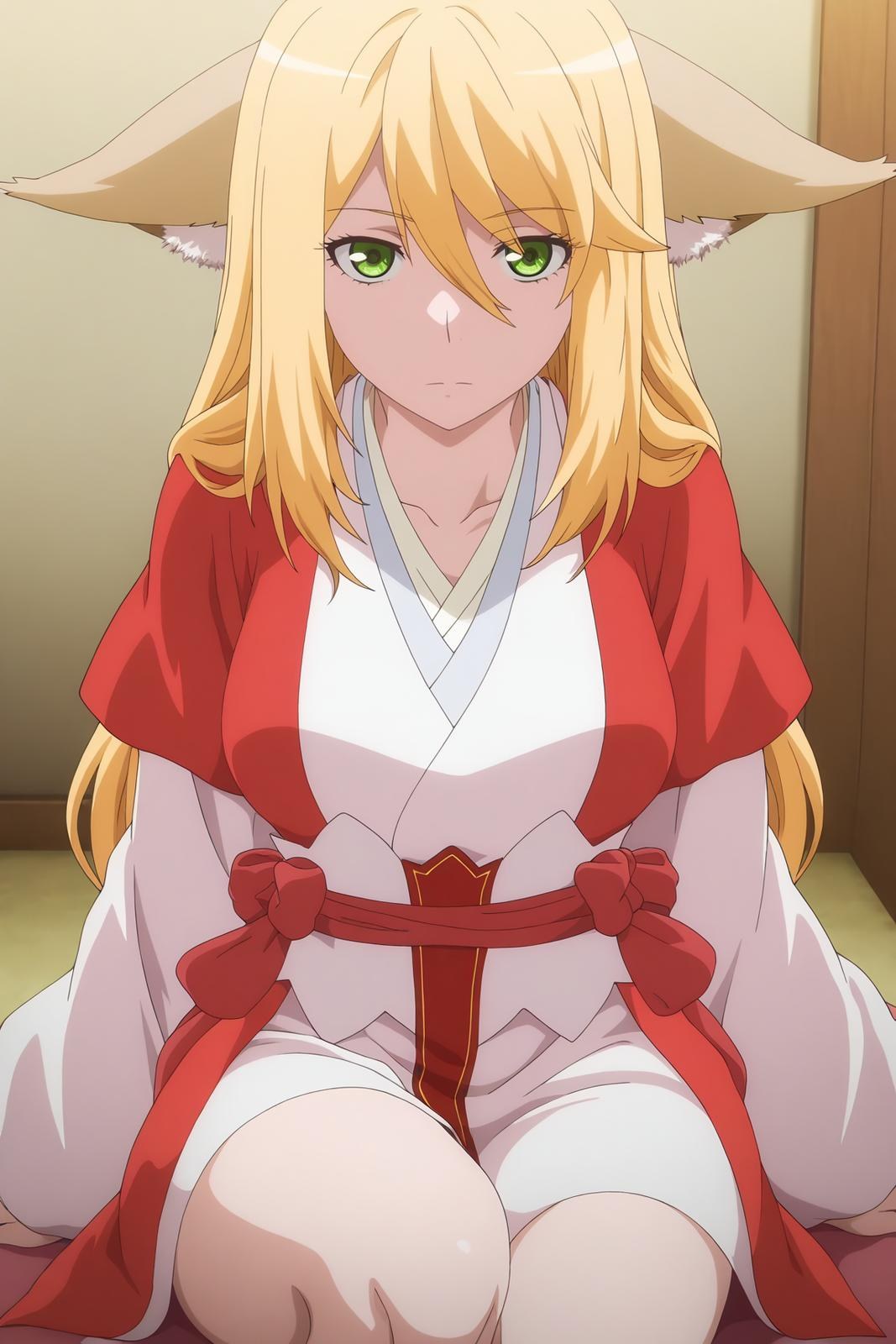 AI Generated Anime Girl - 涂山红红：ชุดชั้นในลูกไม้露穴 151P