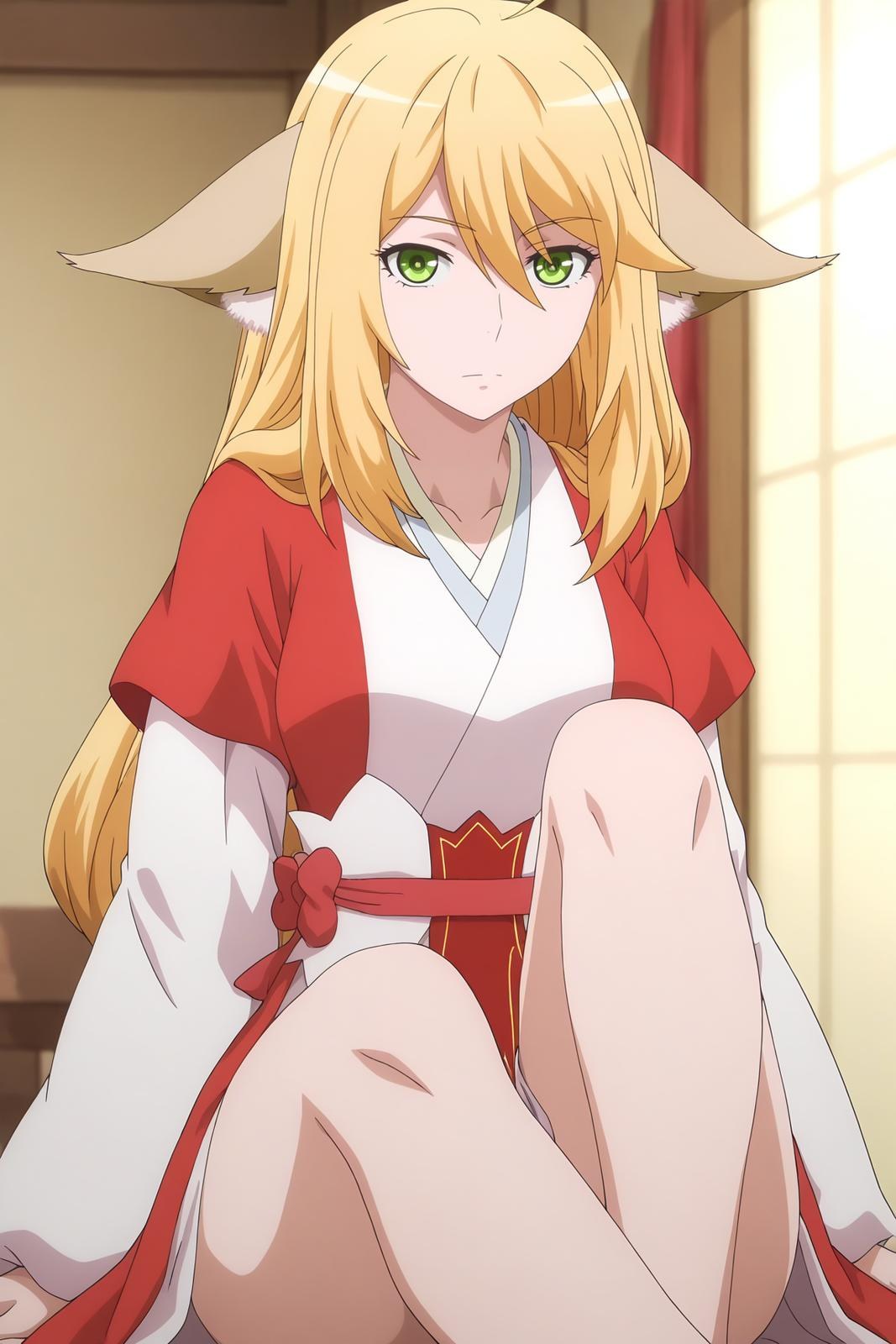AI Generated Anime Girl - 涂山红红：ชุดชั้นในลูกไม้露穴 151P