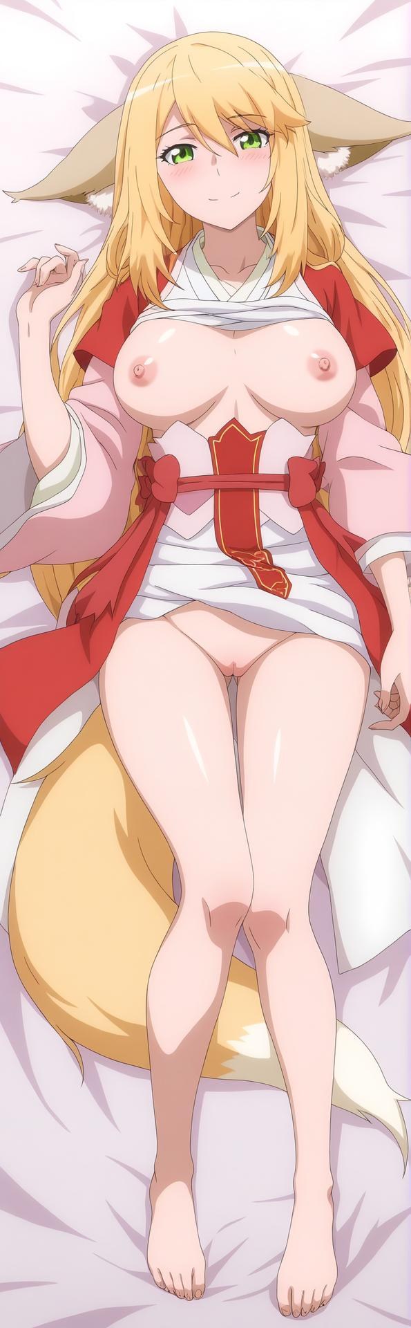 AI Generated Anime Girl - 涂山红红：蕾丝内衣露穴 151P