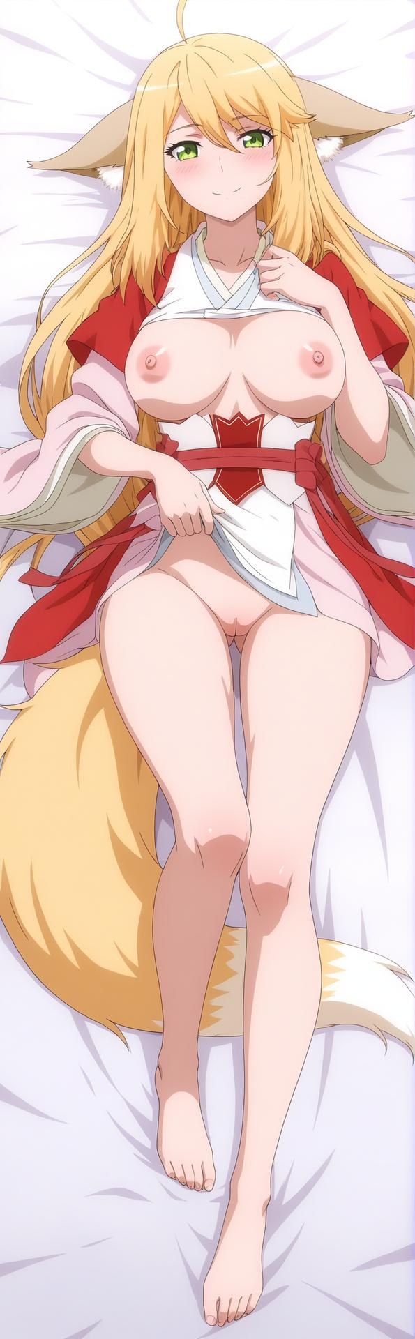 AI Generated Anime Girl - 涂山红红：蕾丝内衣露穴 151P