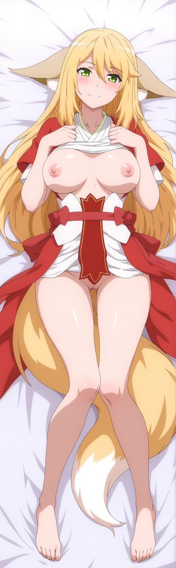 AI Generated Anime Girl - 涂山红红：蕾丝内衣露穴 151P