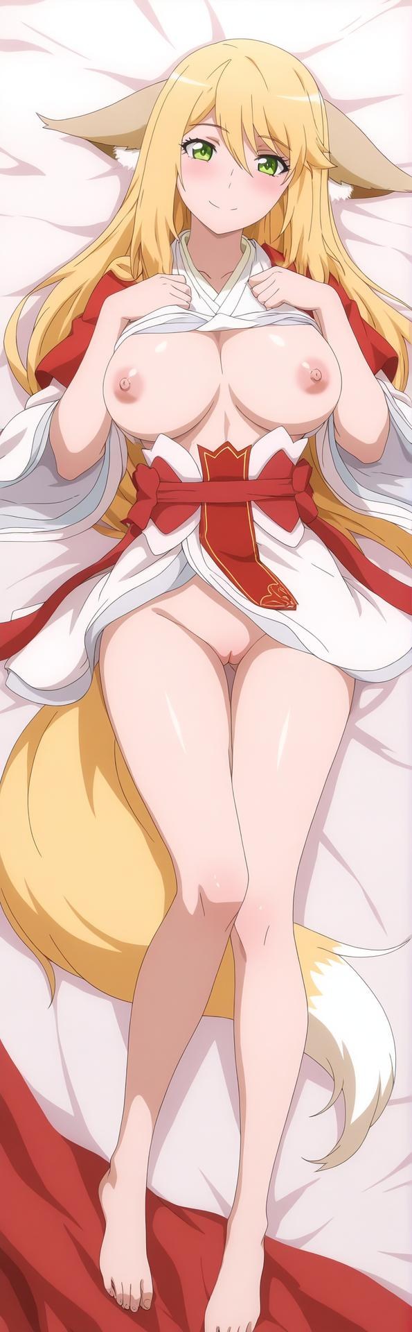 AI Generated Anime Girl - 涂山红红：蕾丝内衣露穴 151P