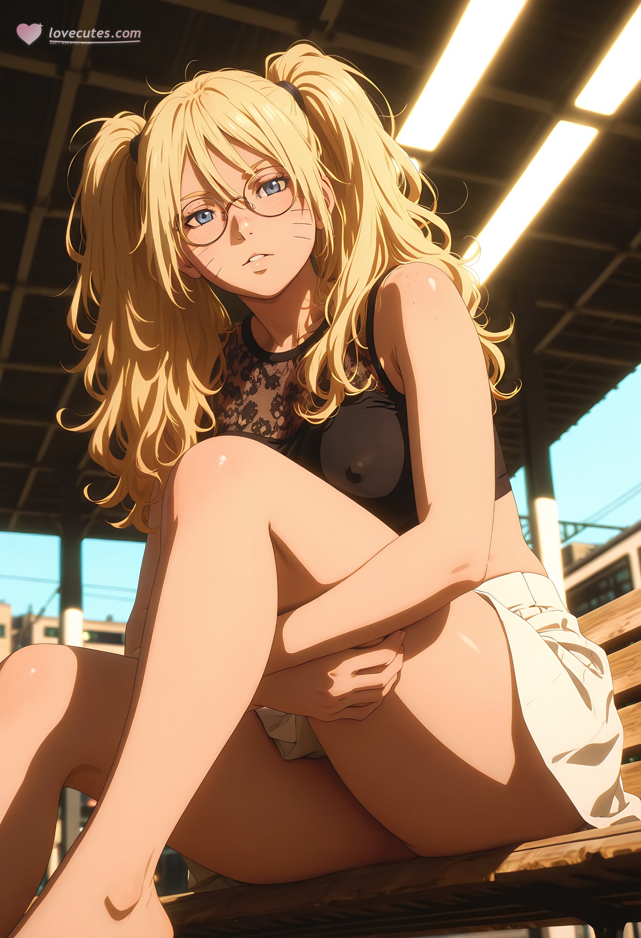 AI Generated Anime Girl - 漩涡鸣子：ชุดรัดรูปและภาพส่วนตัวโชว์สัดส่วน 19P