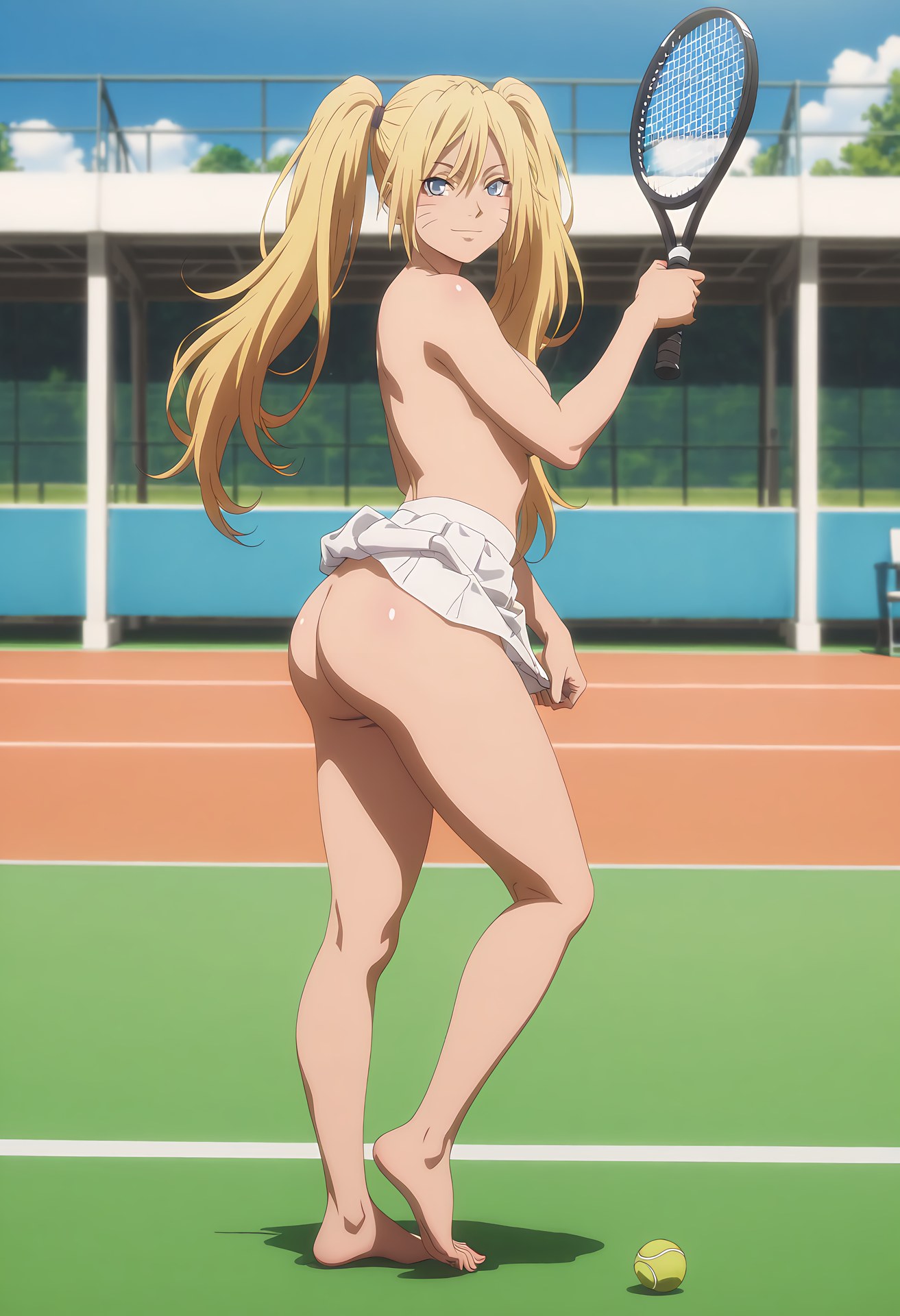 AI Generated Anime Girl - Uzumaki Naruko: Tight Outfit Private Nude Exposed Vagina 19P