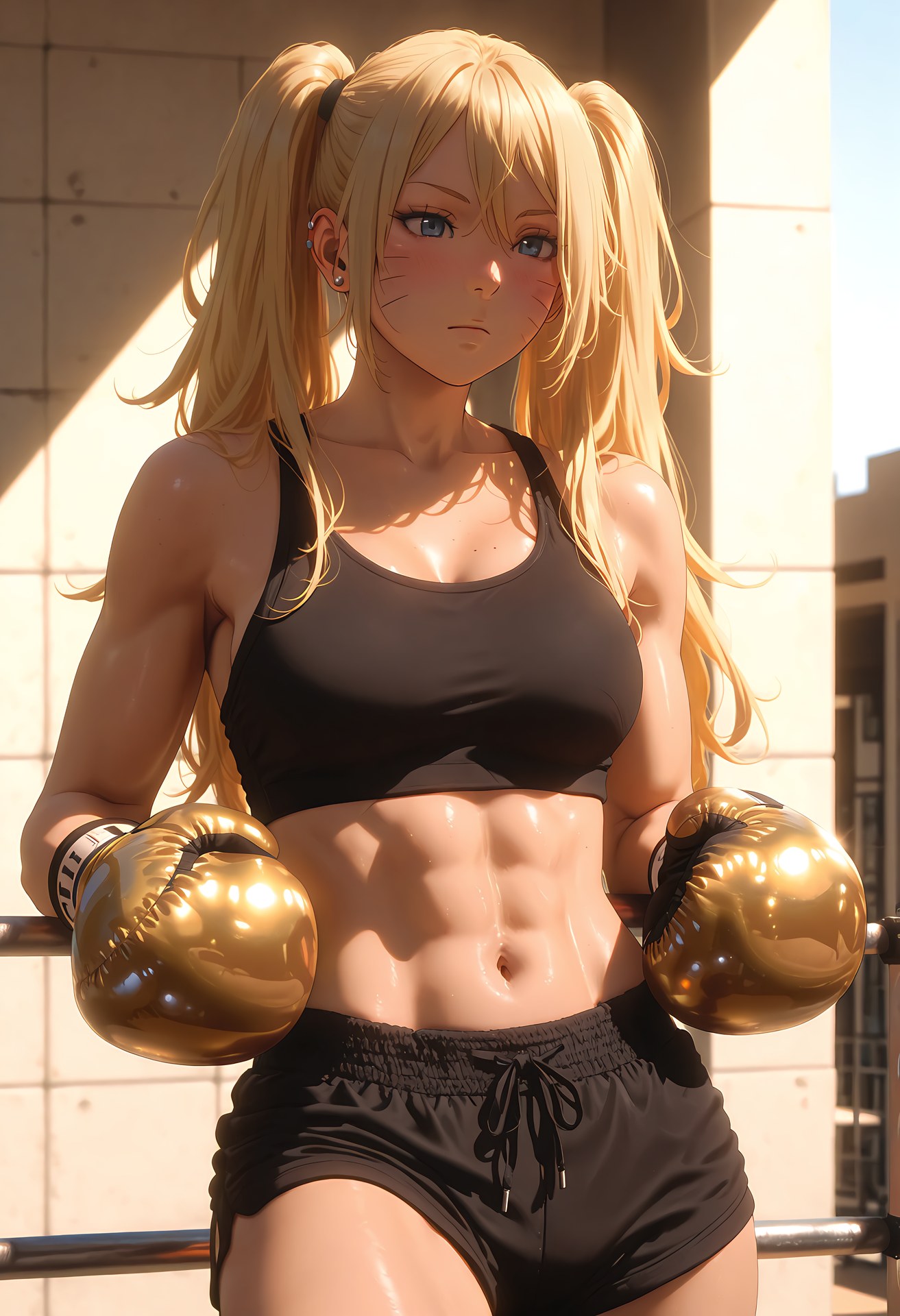 AI Generated Anime Girl - Uzumaki Naruko: Tight Outfit Private Nude Exposed Vagina 19P