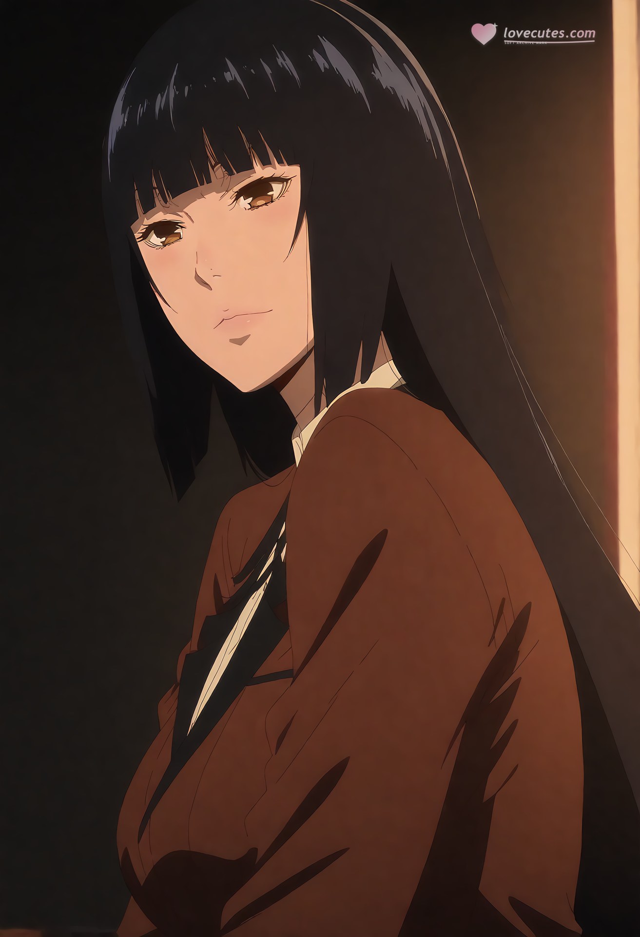 AI Generated Anime Girl - Kakegurui Jabami Yumeko: Black Stockings Private Room Exposed 39P