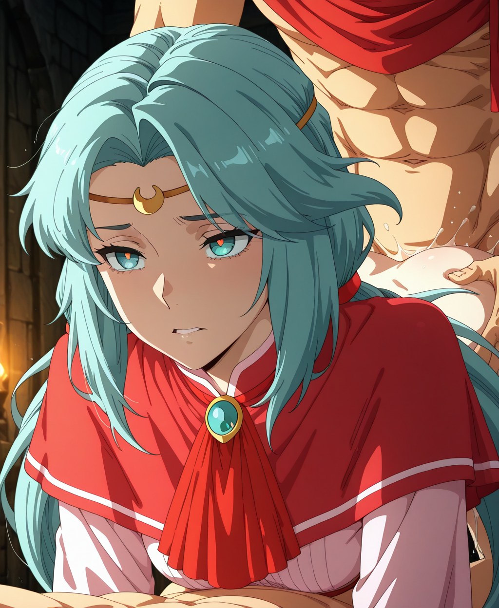 AI Generated Anime Girl - 玉燕：ชุดรัดรูป ภาพในห้อง เปิดให้เห็นจุดซ่อนเร้น 43P