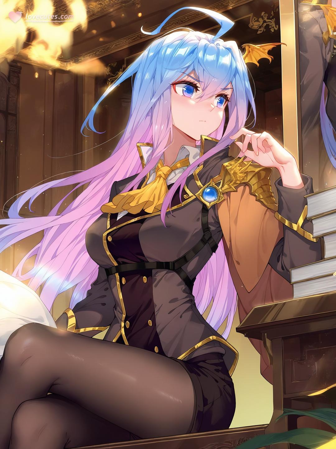 AI Generated Anime Girl - 王秋儿：黑丝私房床拍露穴 132P