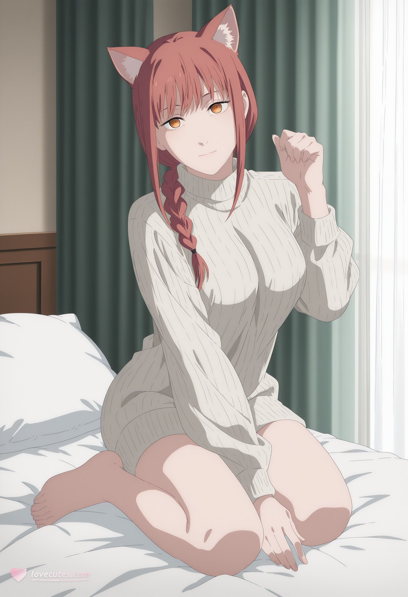 AI Generated Anime Girl - 电锯人 玛奇玛：ชุดว่ายน้ำ สำนักงาน และ露穴 48P
