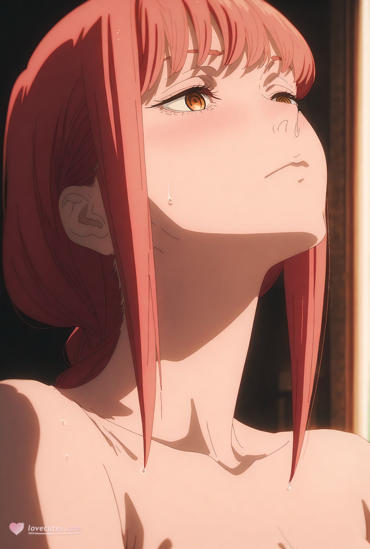 AI Generated Anime Girl - 电锯人 玛奇玛：泳装办公室露穴 48P