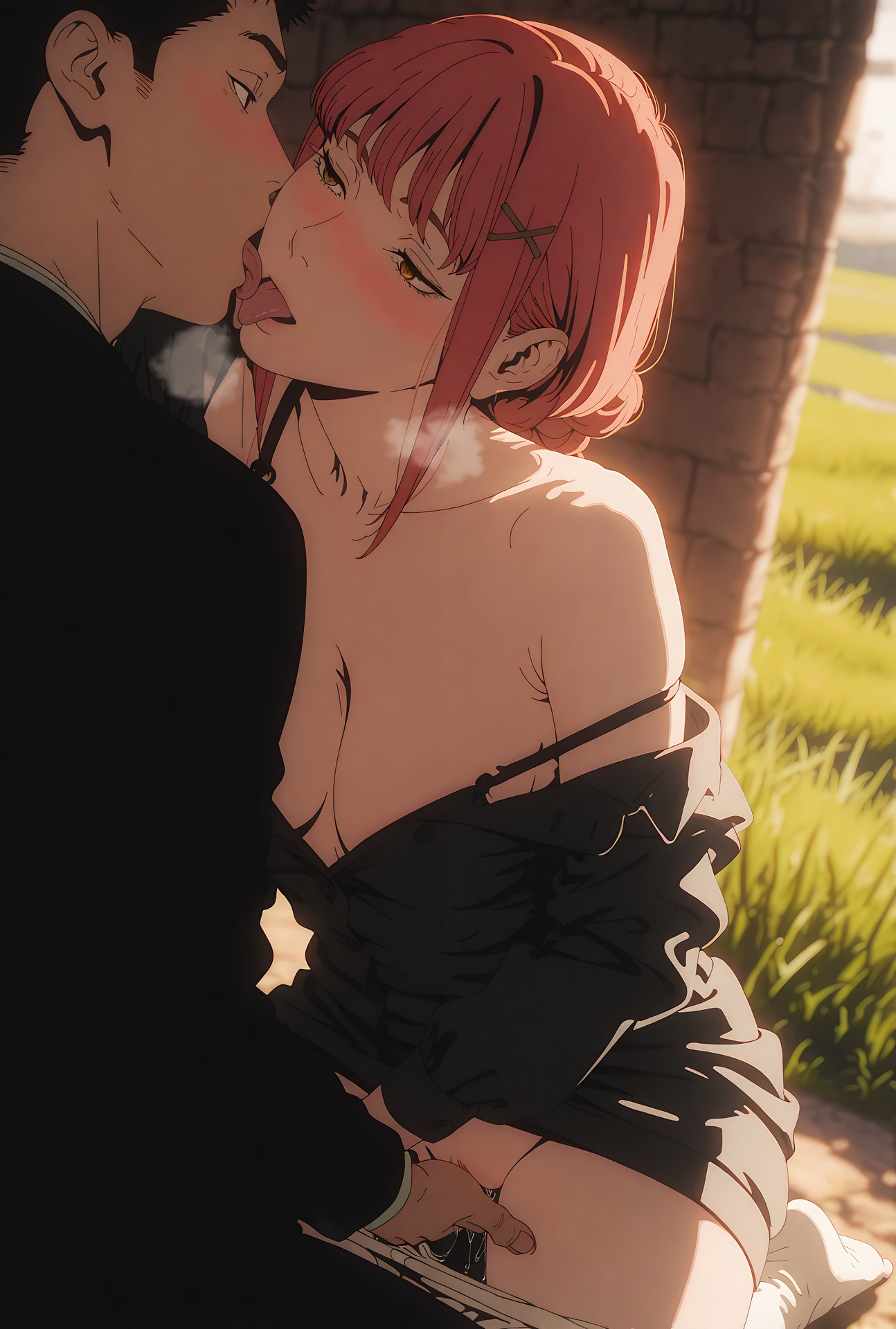 AI tạo sinh Anime Girl - 電鋸人 Makima: đồ bơi, văn phòng, lộ hang 48P