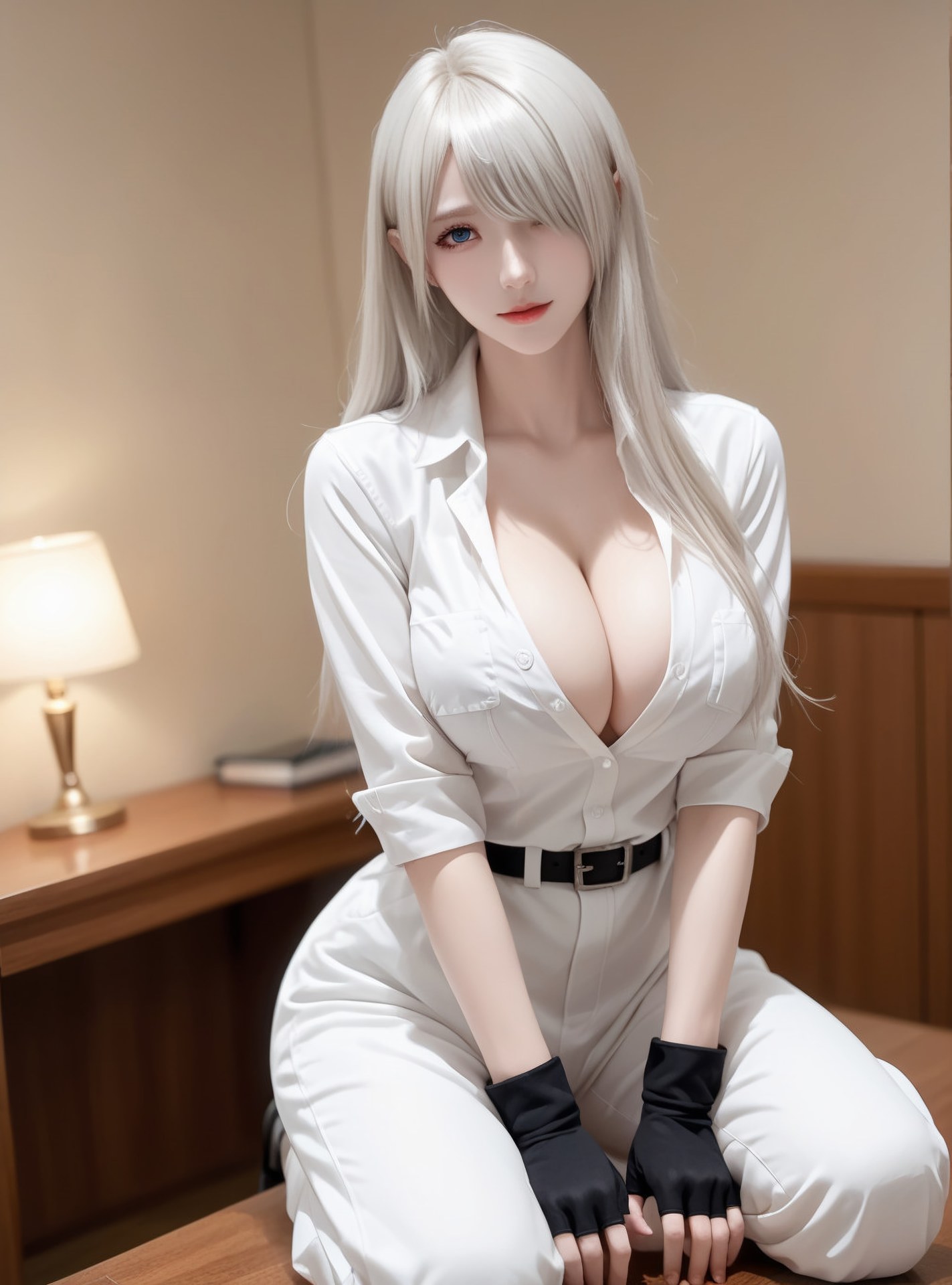 สาวอนิเมะสร้างโดย AI - 白血球：ชุดรัดรูปส่วนตัว露穴 89P