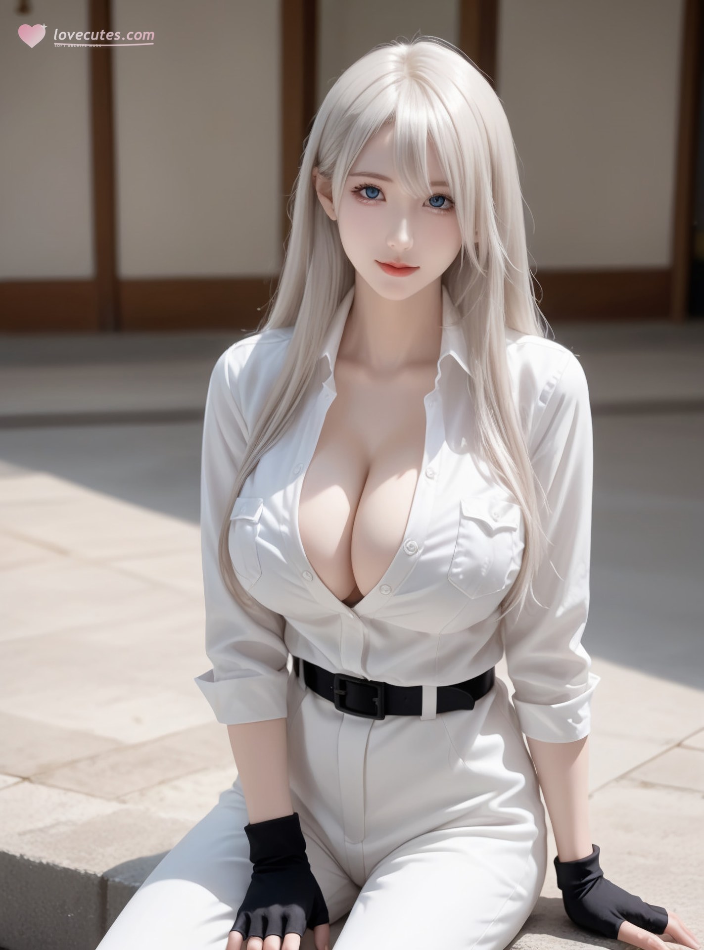 สาวอนิเมะสร้างโดย AI - 白血球：ชุดรัดรูปส่วนตัว露穴 89P