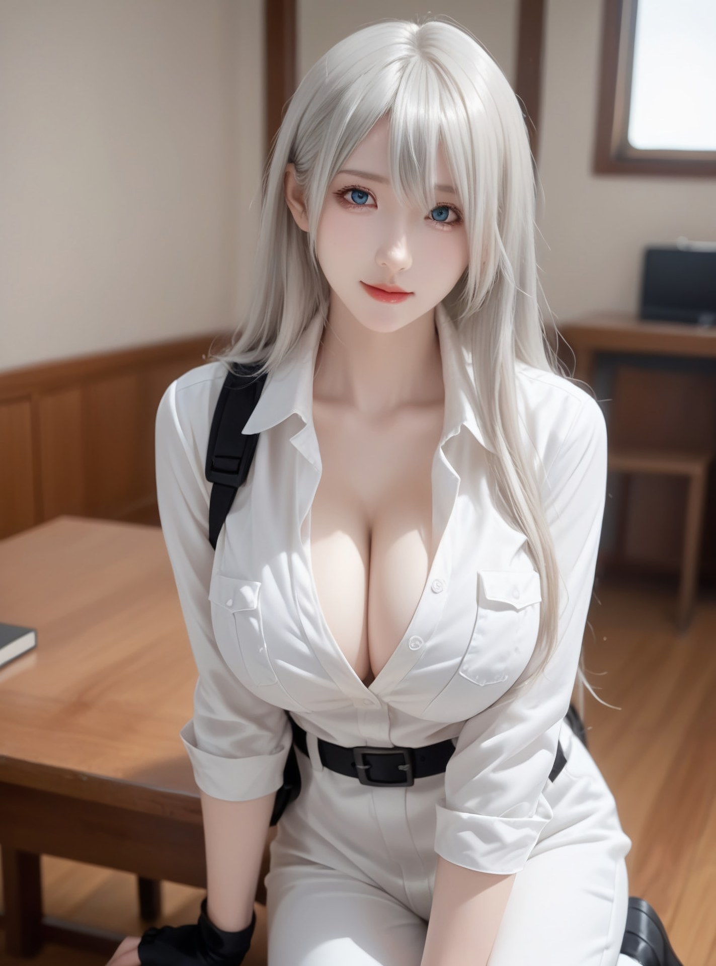 AI Generated Anime Girl - 白血球：緊身衣私房露穴 89P
