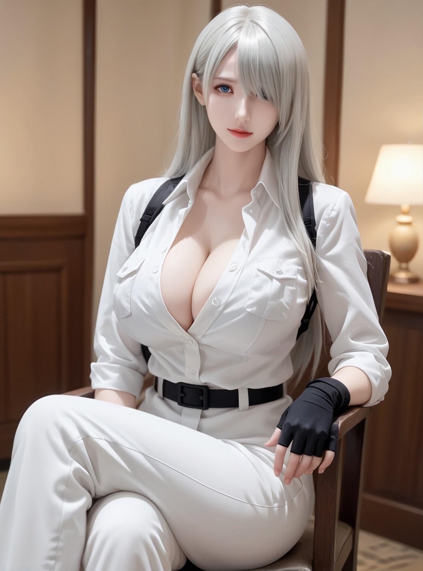 AI Generated Anime Girl - 白血球：緊身衣私房露穴 89P
