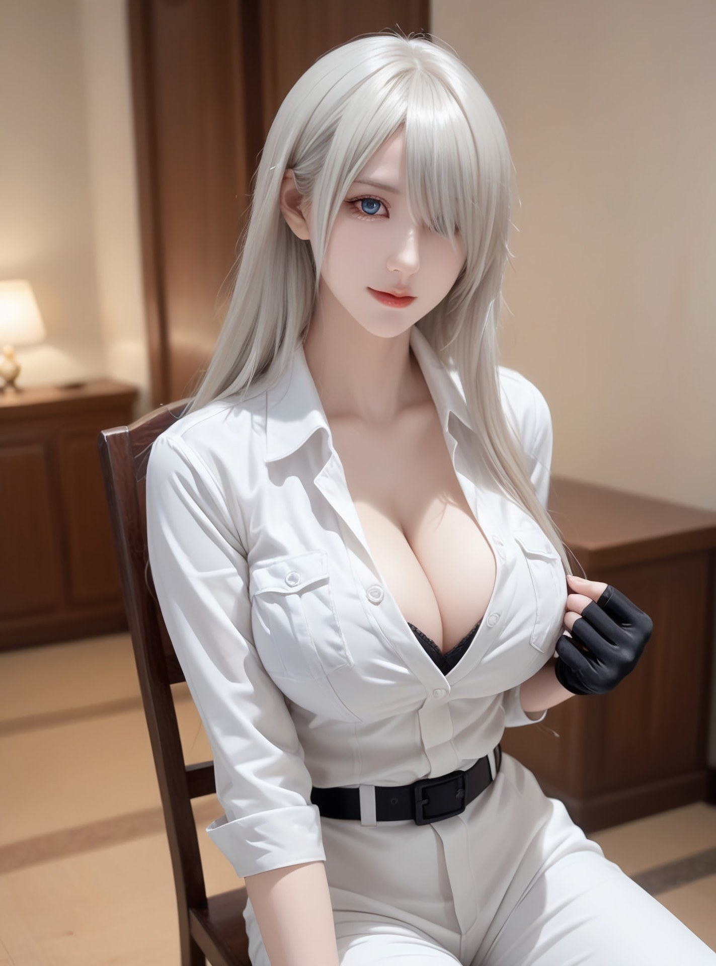 AI Generated Anime Girl - 白血球：緊身衣私房露穴 89P