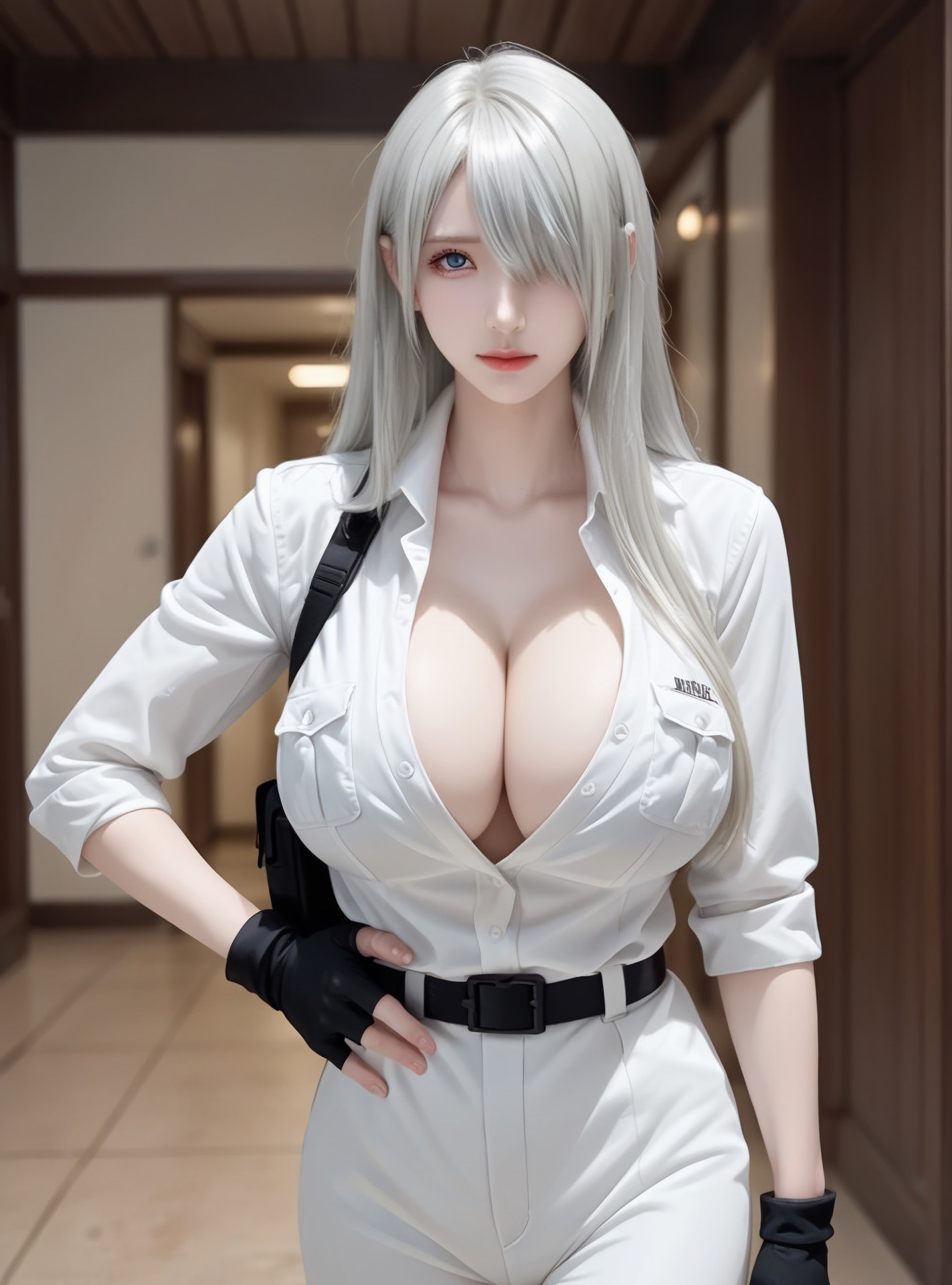 AI Generated Anime Girl - 白血球：緊身衣私房露穴 89P