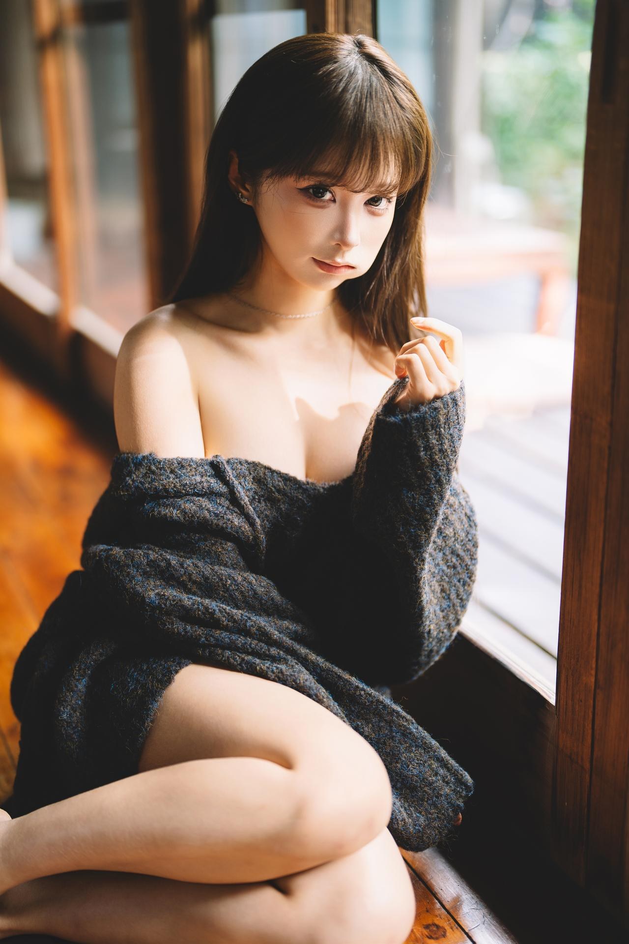[私房] 蠢沫沫 - Quýt: Căn nhà gỗ kiểu Nhật áo len đen nội y riêng tư 30P