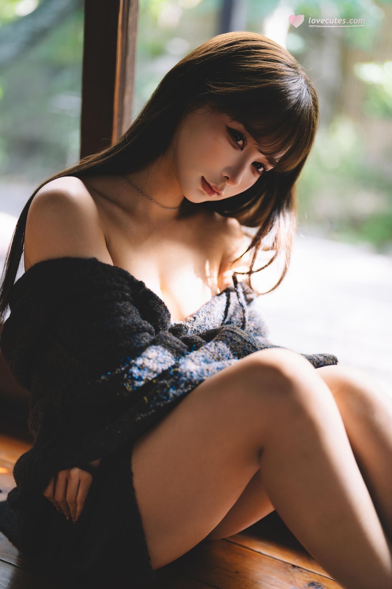 [私房] 蠢沫沫 - Quýt: Căn nhà gỗ kiểu Nhật áo len đen nội y riêng tư 30P