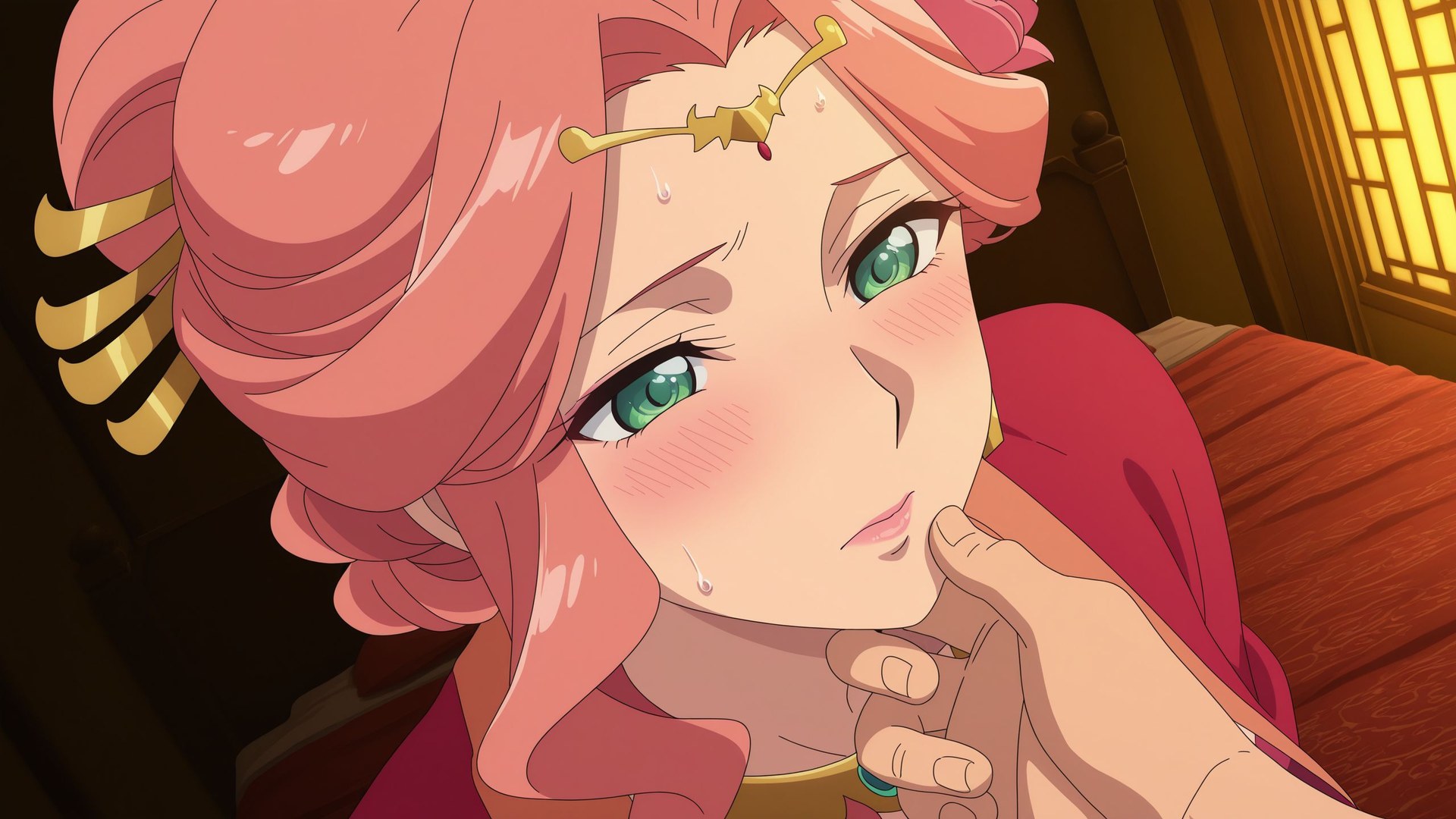 AI Generated Anime Girl - The Apothecary Diaries Gyokuyo-hime: Palace Bedroom Bedside Shots with Exposed Vulva 250P