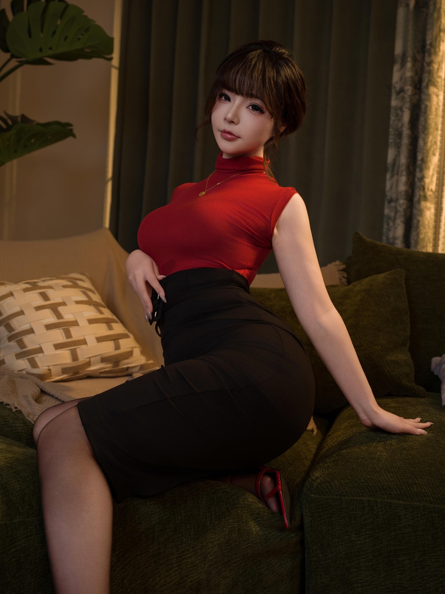 [Private Room] yuuhui玉汇 - Onboarding Assessment: Black Sheer Lingerie, Curvy Butt Private Room 120P