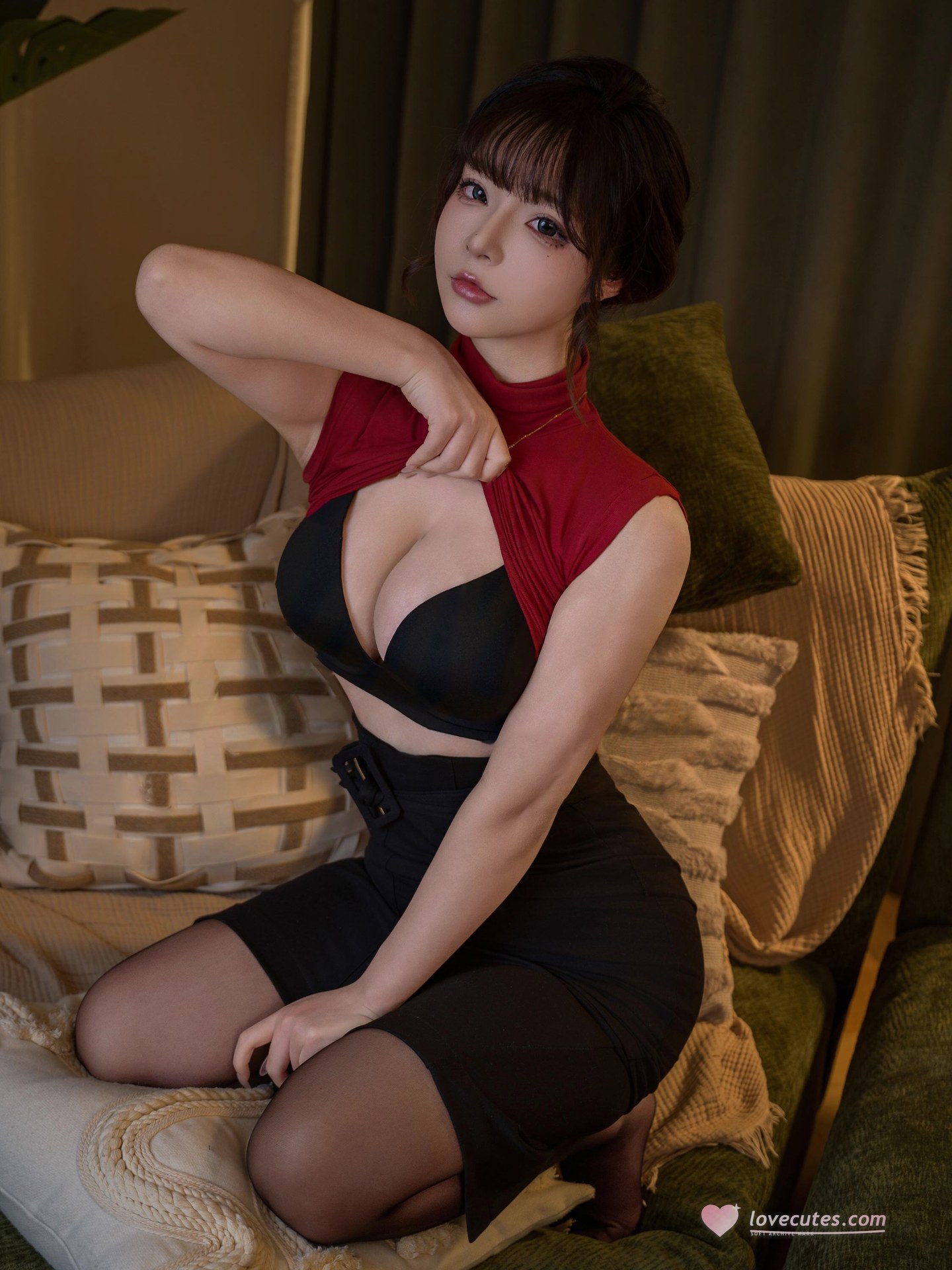 [私房] yuuhui玉汇 - 入职考核：黑色透视内衣翘臀私房 120P