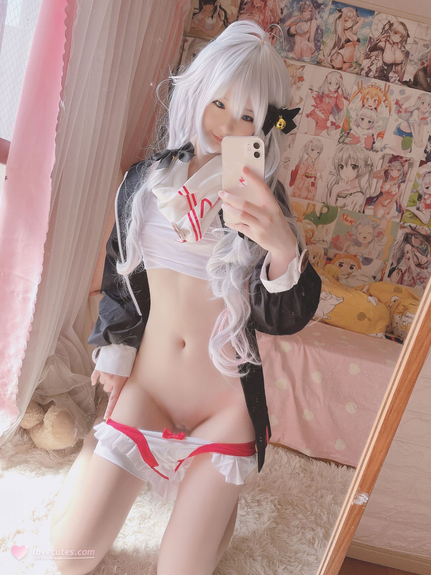 [cosplay] 习呆呆 - 神乐七奈：ผมขาวเปิดจุดสุดแซ่บ สร้างสรรค์ตามต้นฉบับ 26P
