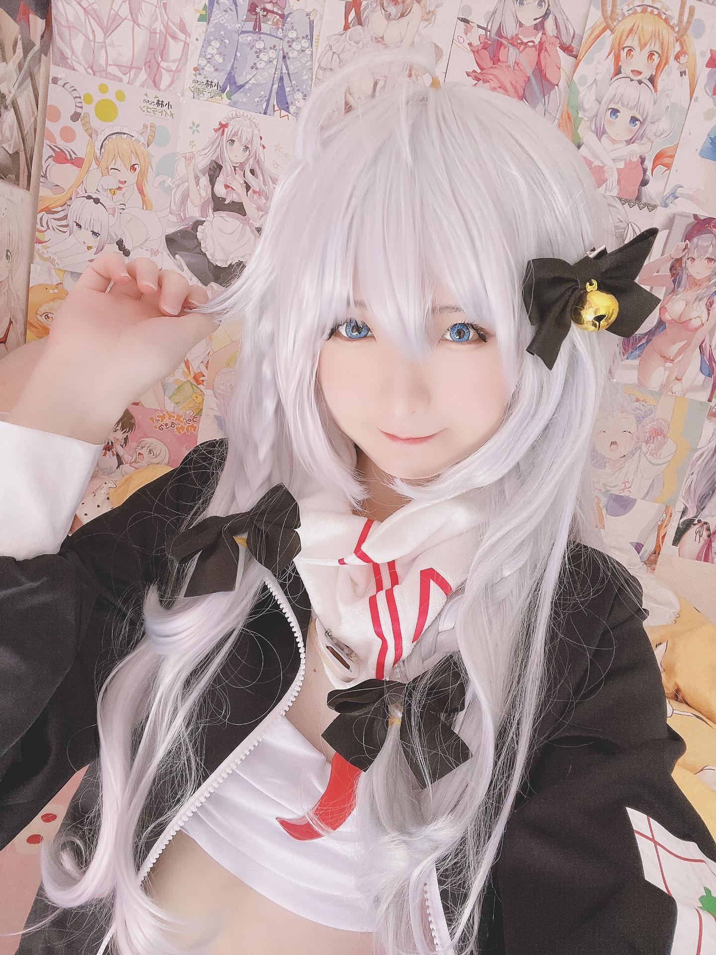 [cosplay] 习呆呆 - 神乐七奈：ผมขาวเปิดจุดสุดแซ่บ สร้างสรรค์ตามต้นฉบับ 26P