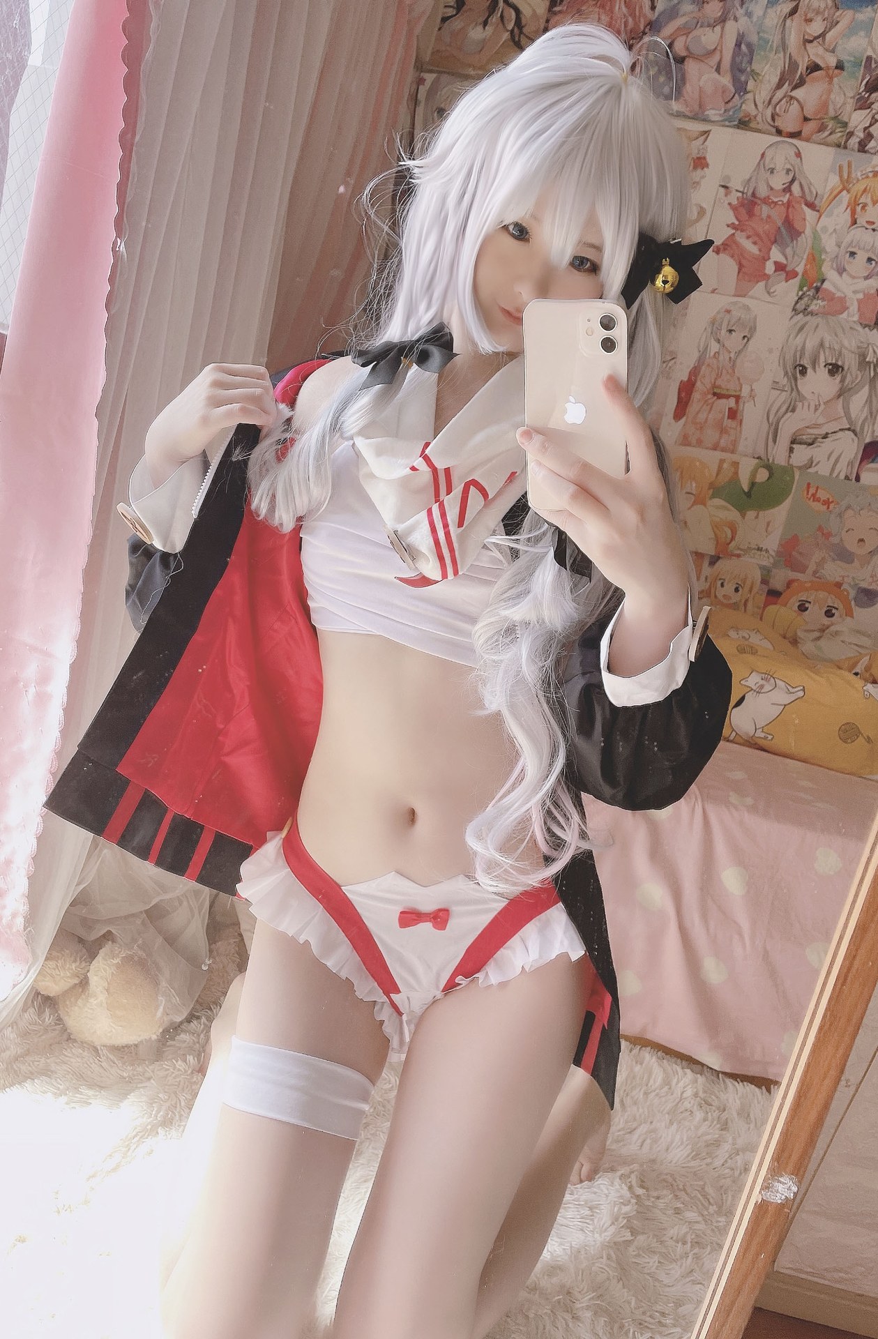 [cosplay] 习呆呆 - 神乐七奈：ผมขาวเปิดจุดสุดแซ่บ สร้างสรรค์ตามต้นฉบับ 26P