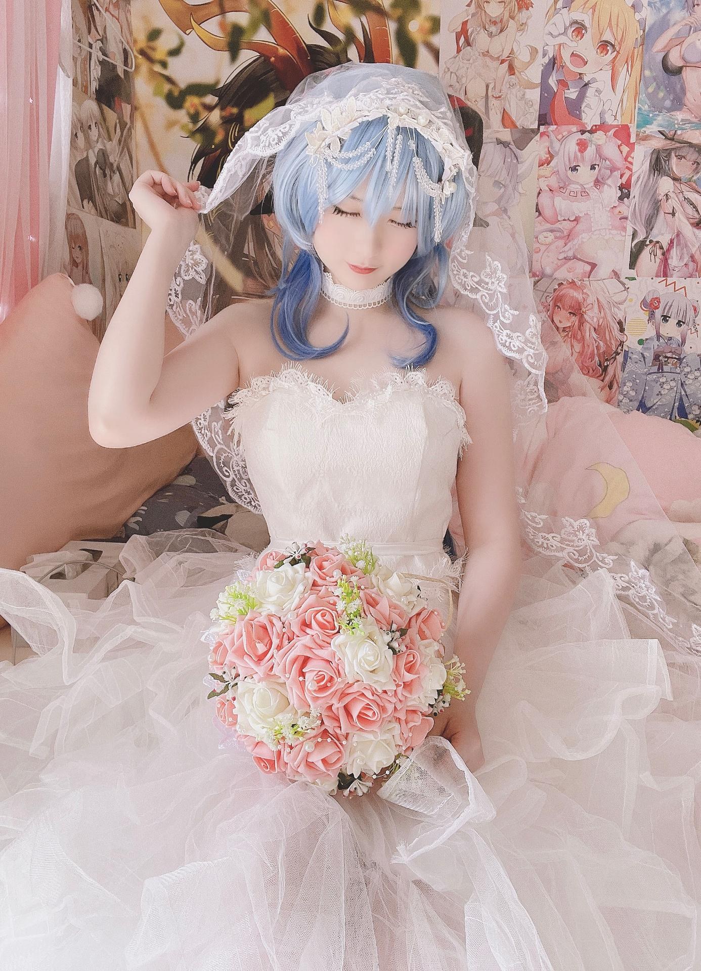 Xidaidai 花嫁甘雨：婚纱露点大尺度还原 写真セット 28P2V