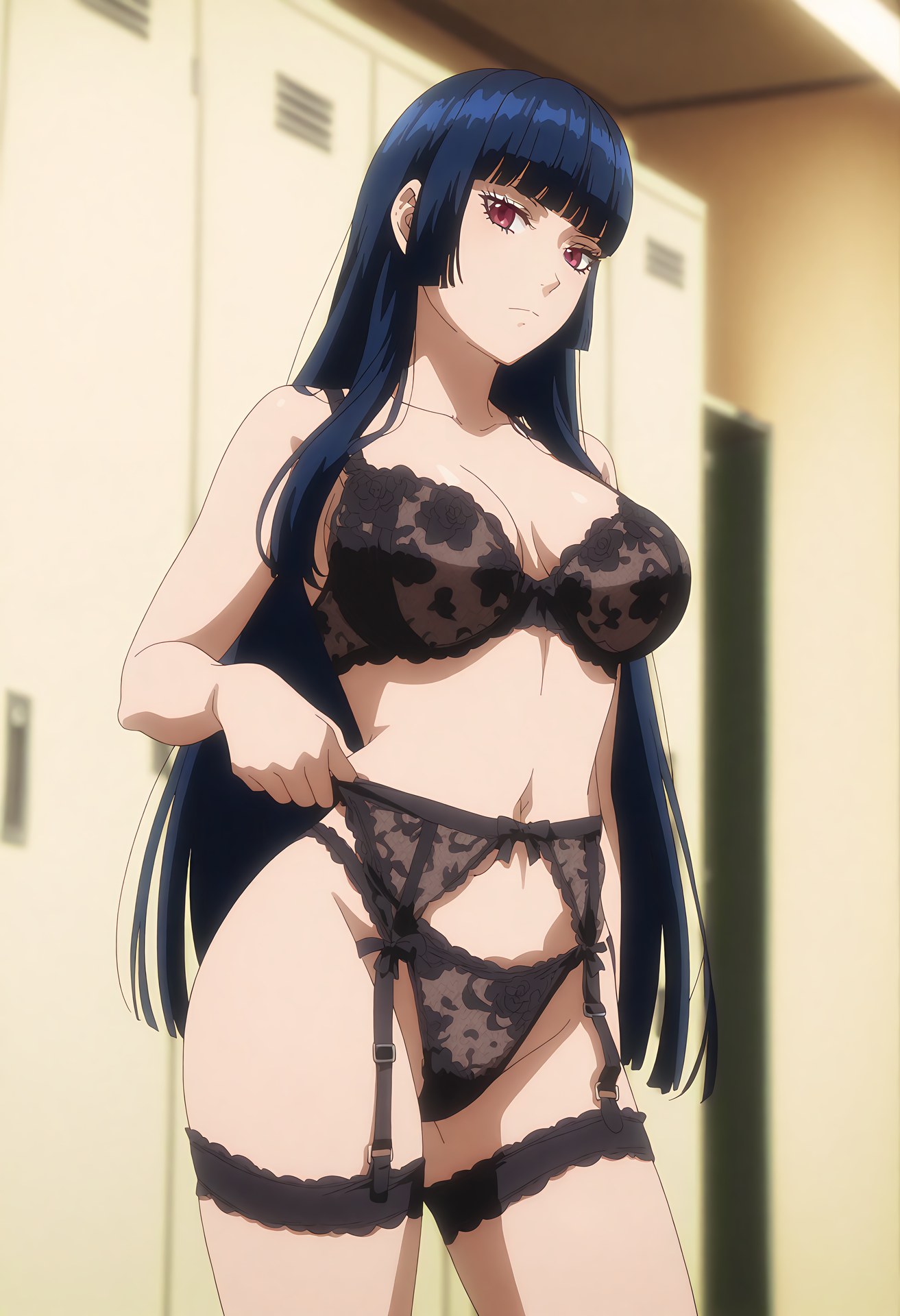 Cô gái anime do AI tạo - 银魂 今井信女：chụp phòng riêng trên giường lộ âm hộ 24P